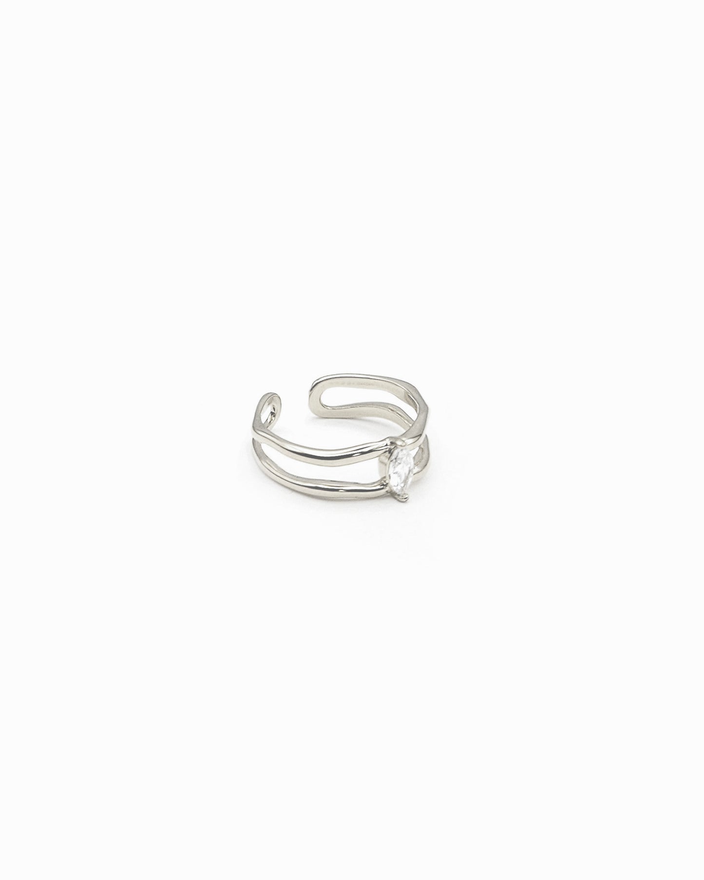MOLTEN DOUBLE WAVE RING