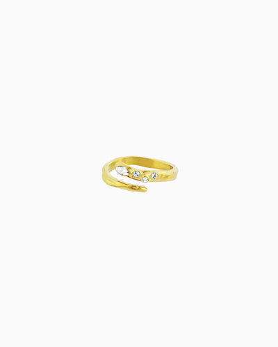 MOLTEN CRYSTAL WRAP RING