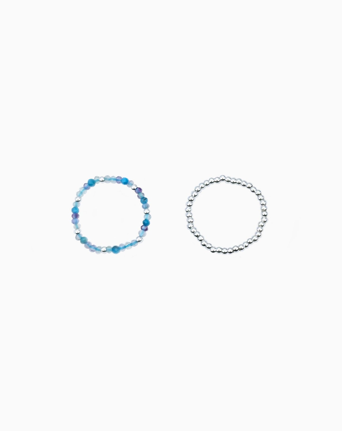 MINI FLUORITE STRETCH RING SET