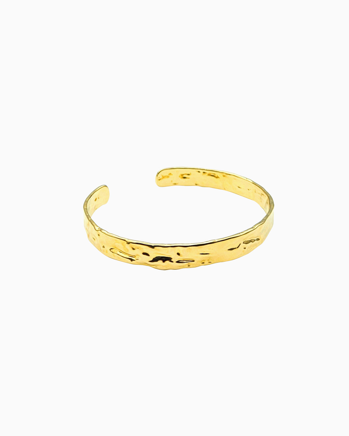 textured cuff bracelet in gold finish
