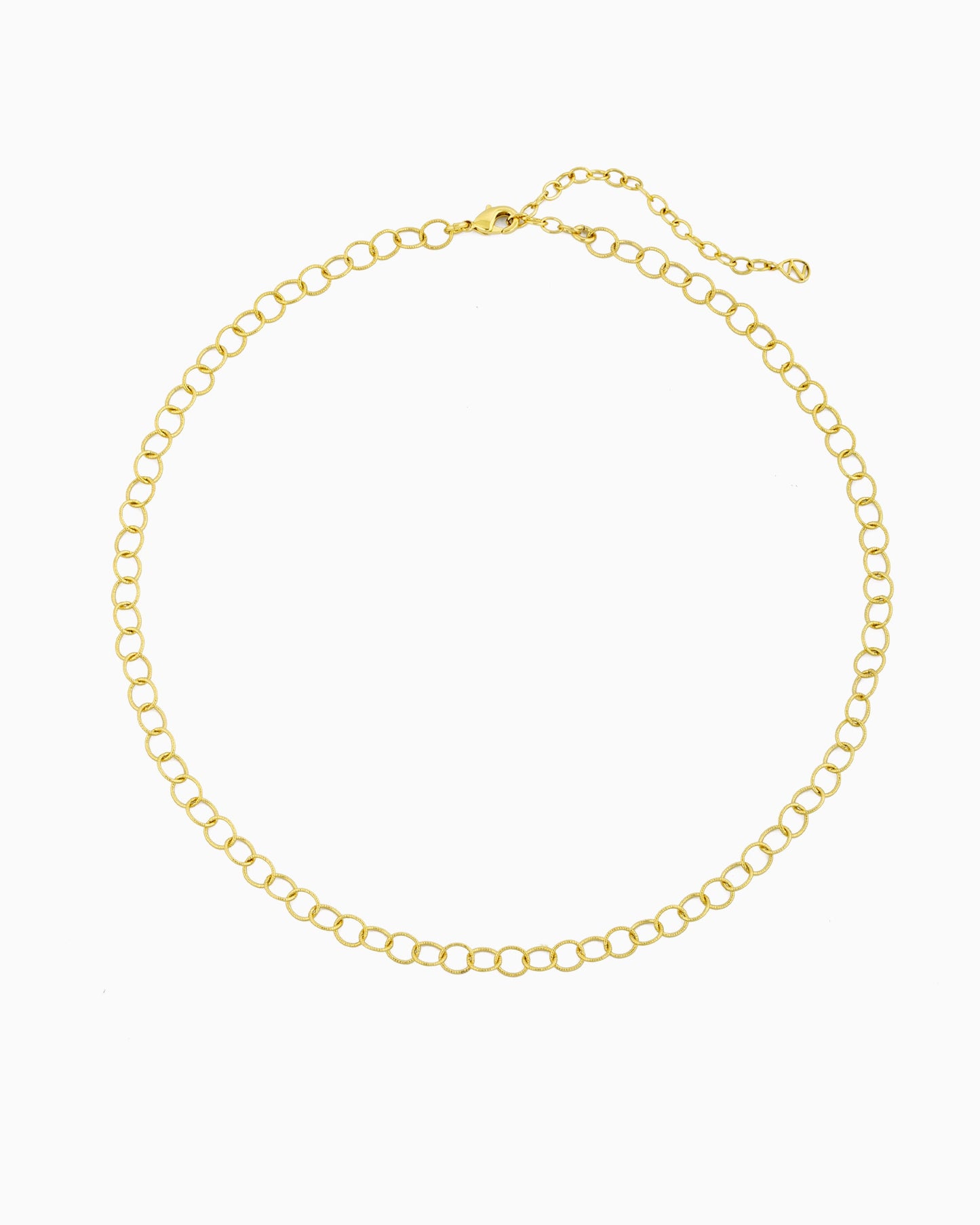 TEXTURED CABLE CHAIN NECKLACE