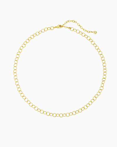 TEXTURED CABLE CHAIN NECKLACE