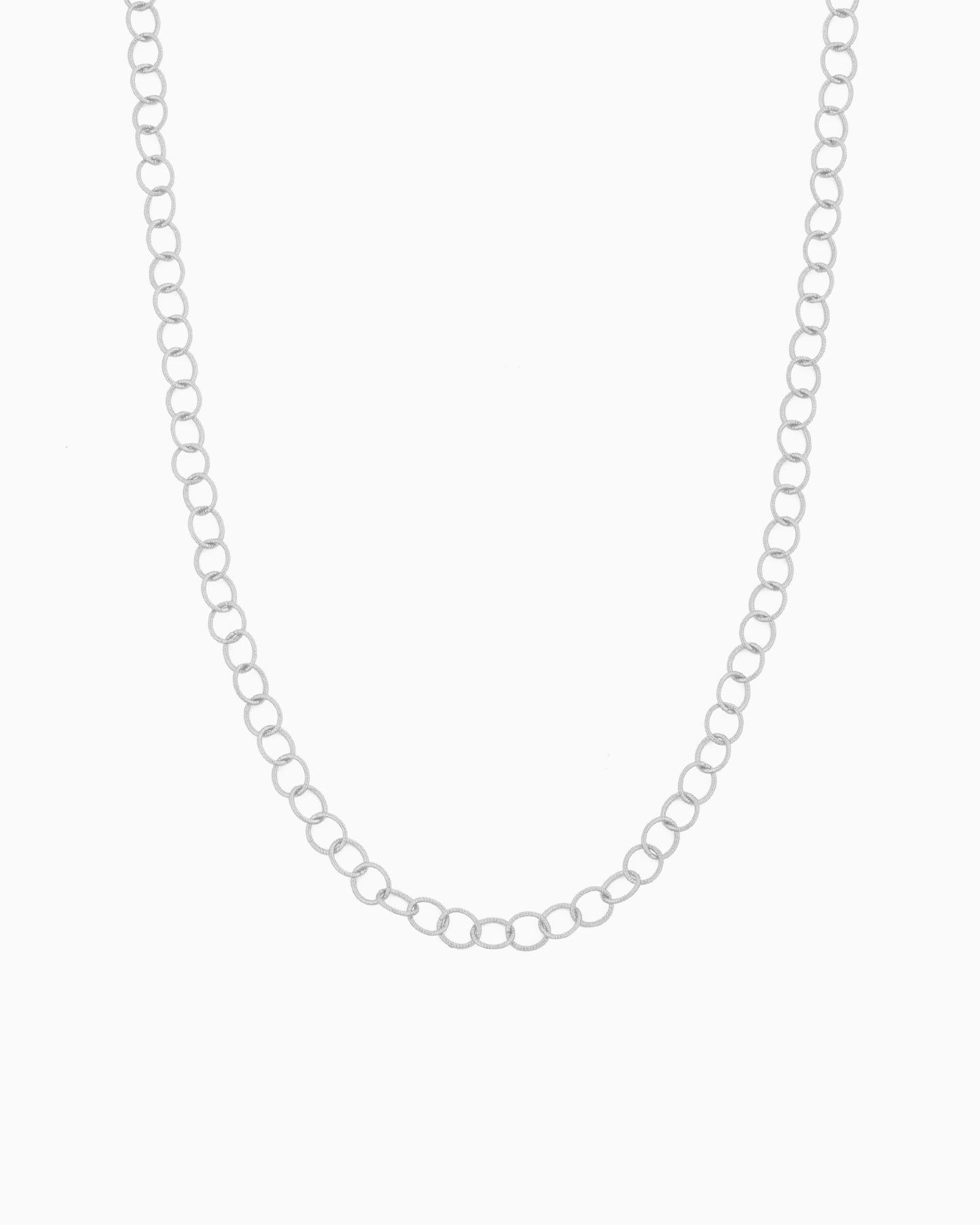 TEXTURED CABLE CHAIN NECKLACE