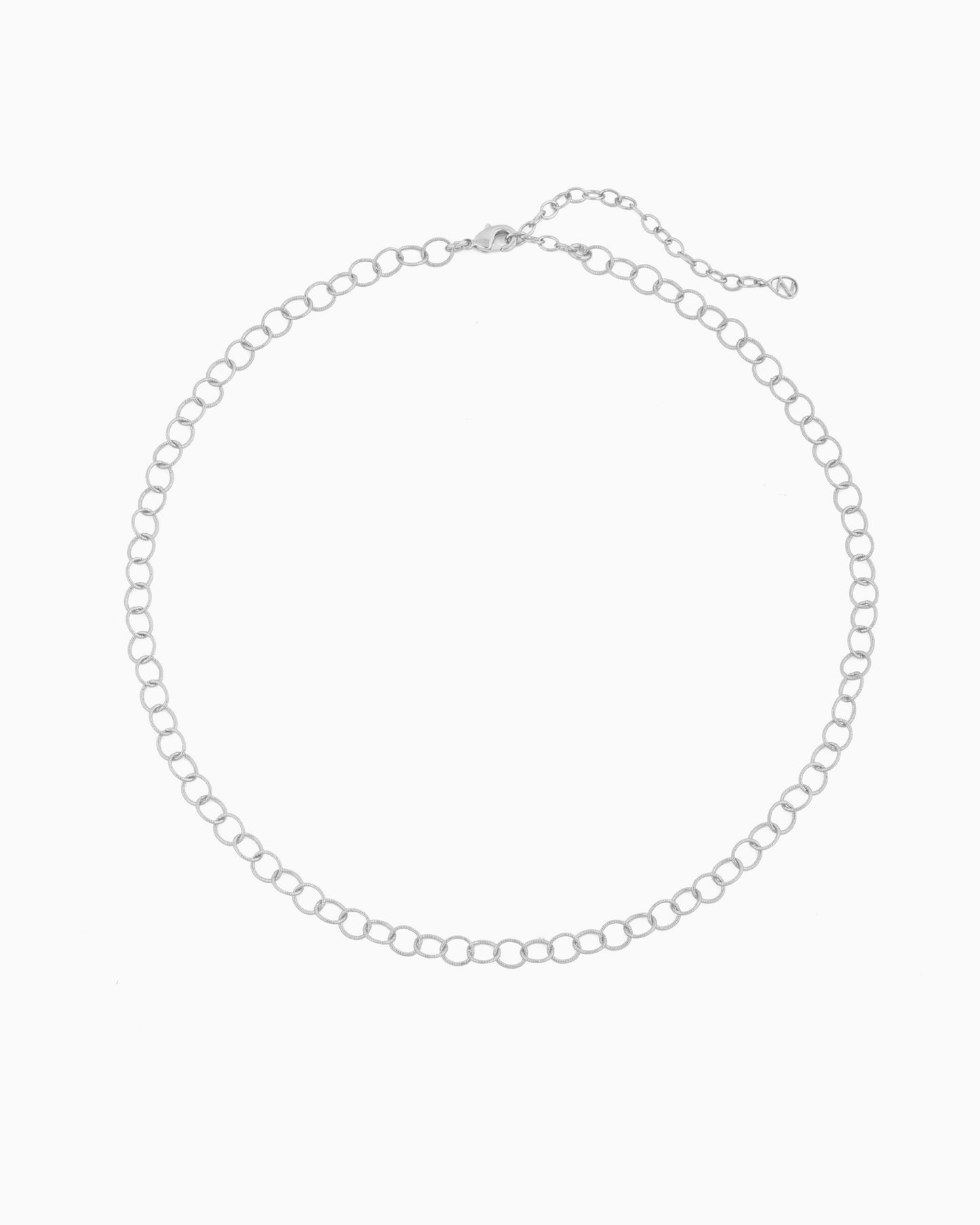 TEXTURED CABLE CHAIN NECKLACE