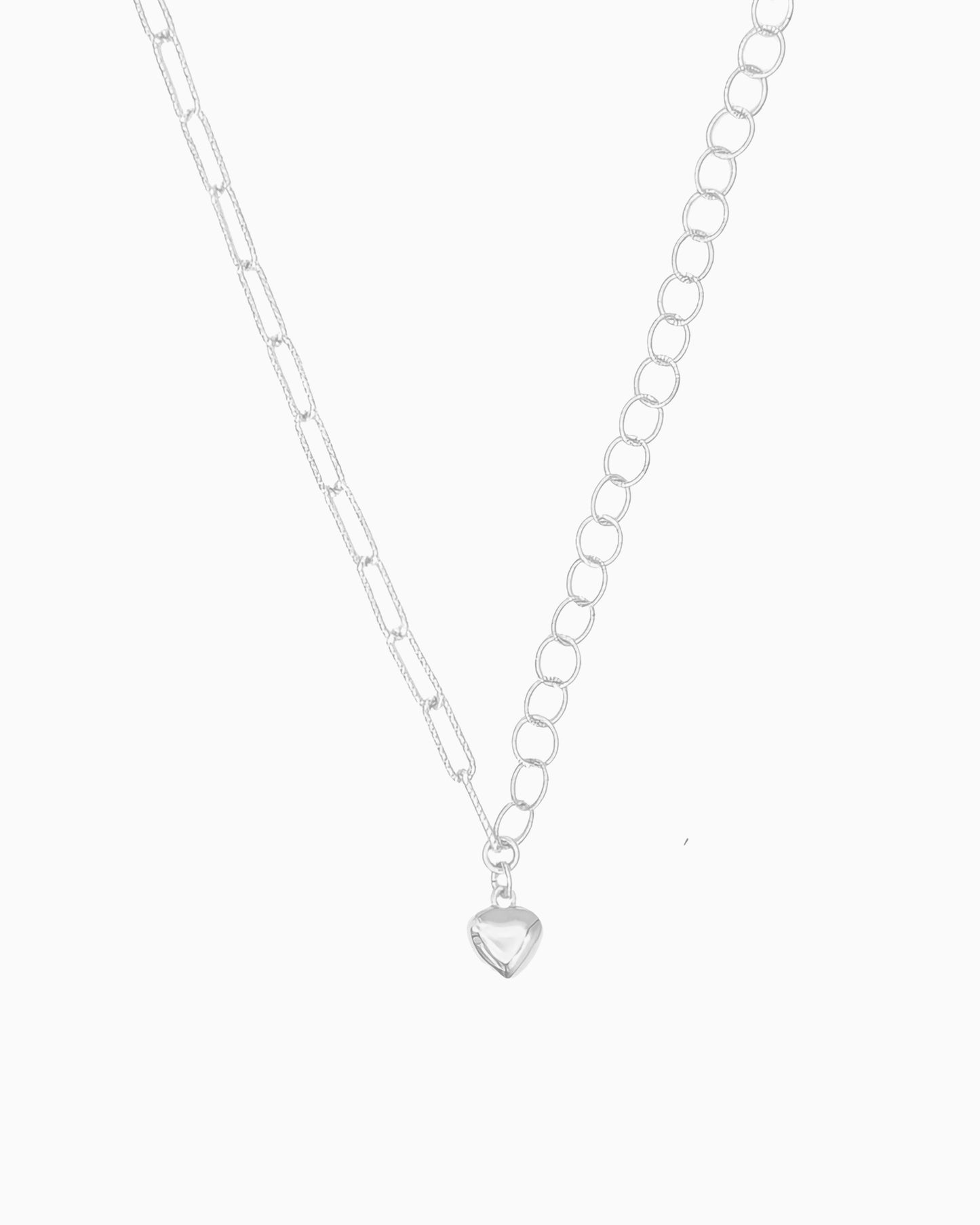 PUFFED HEART NECKLACE
