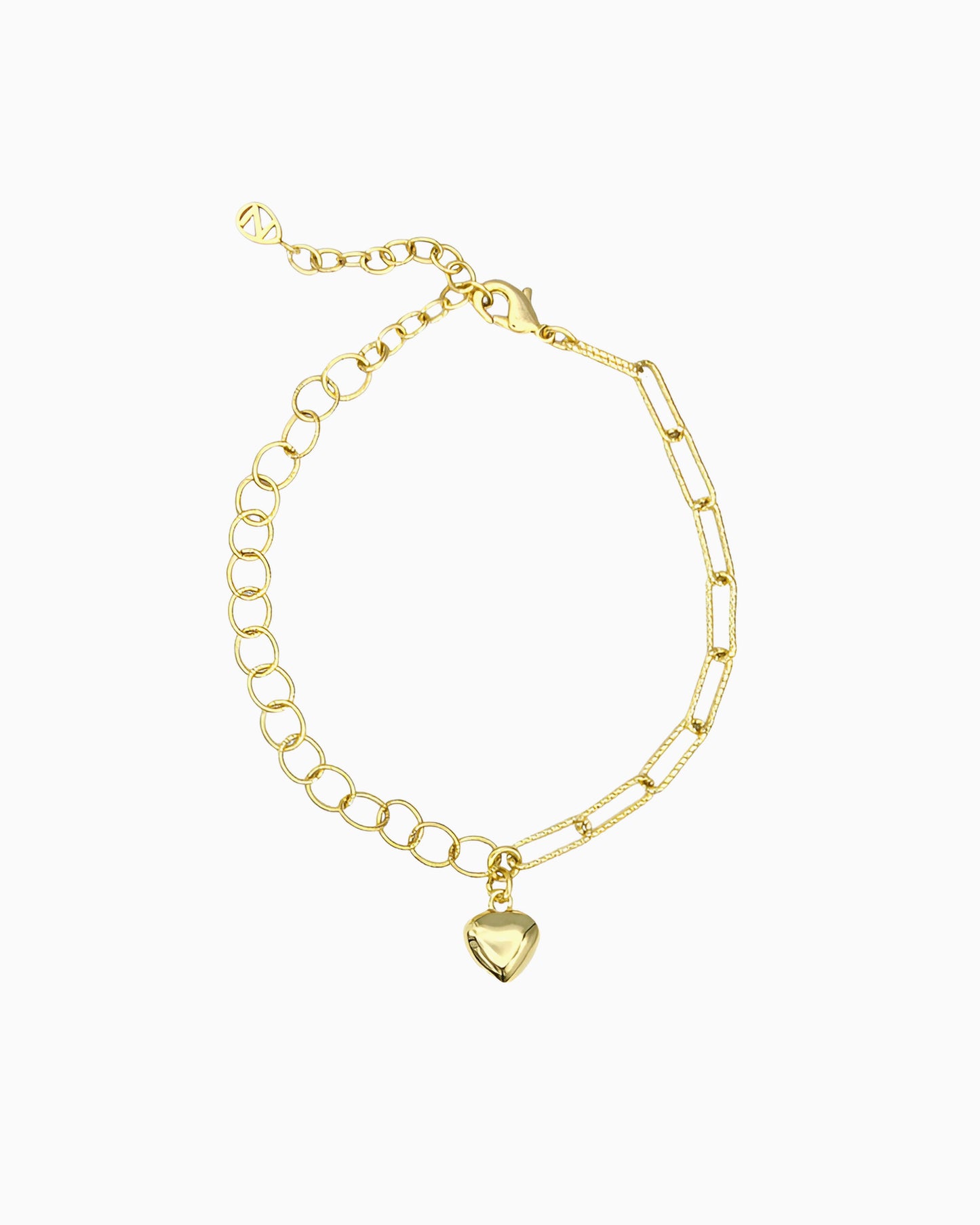 PUFFED HEART BRACELET