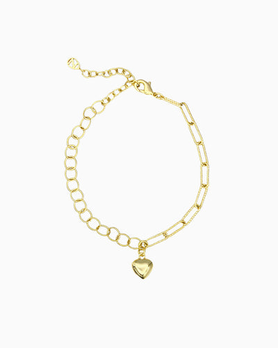 PUFFED HEART BRACELET
