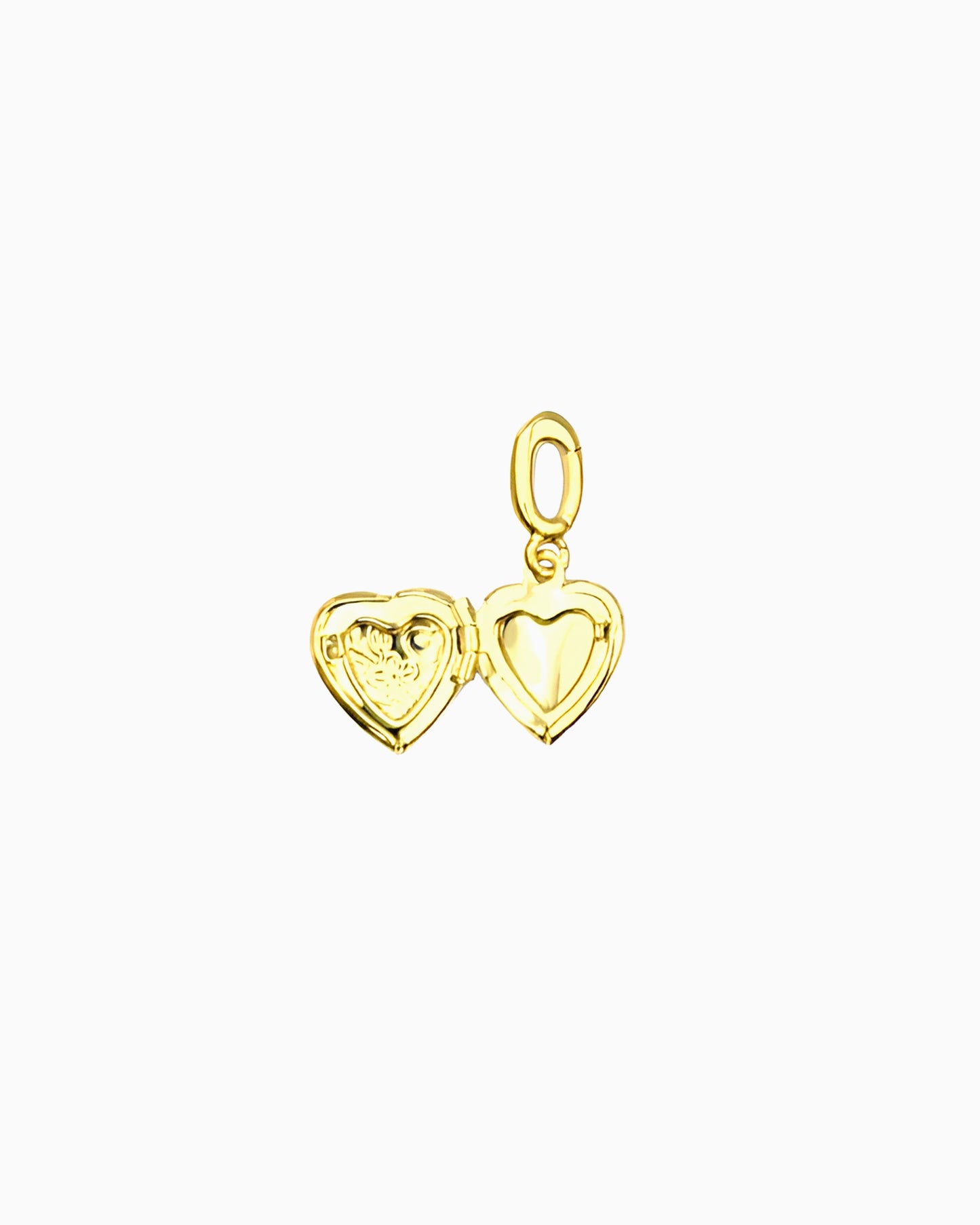 ENGRAVED HEART LOCKET CLIP-ON CHARM