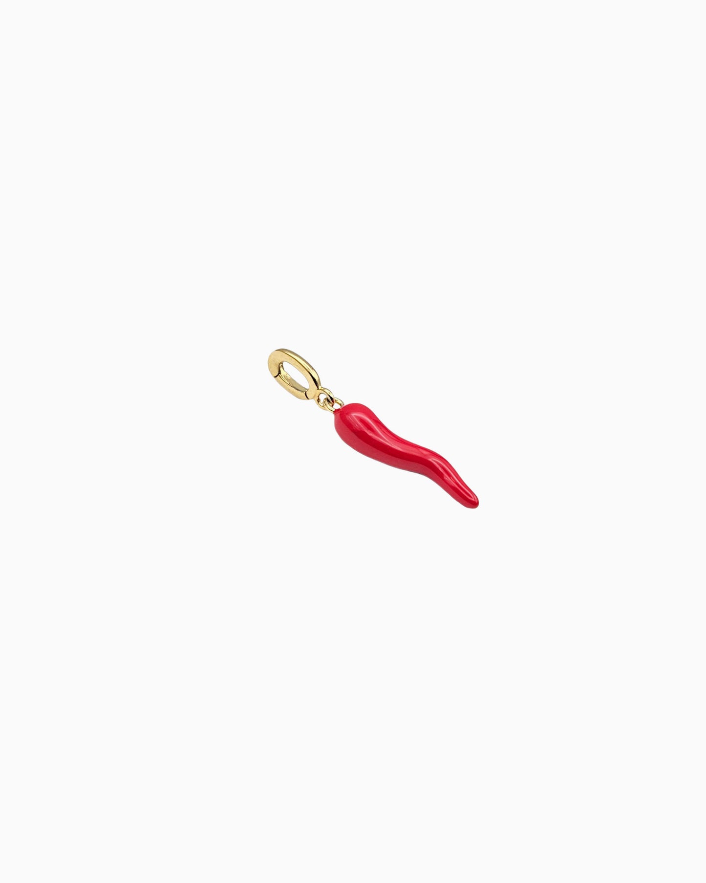 RED ITALIAN HORN CLIP-ON CHARM