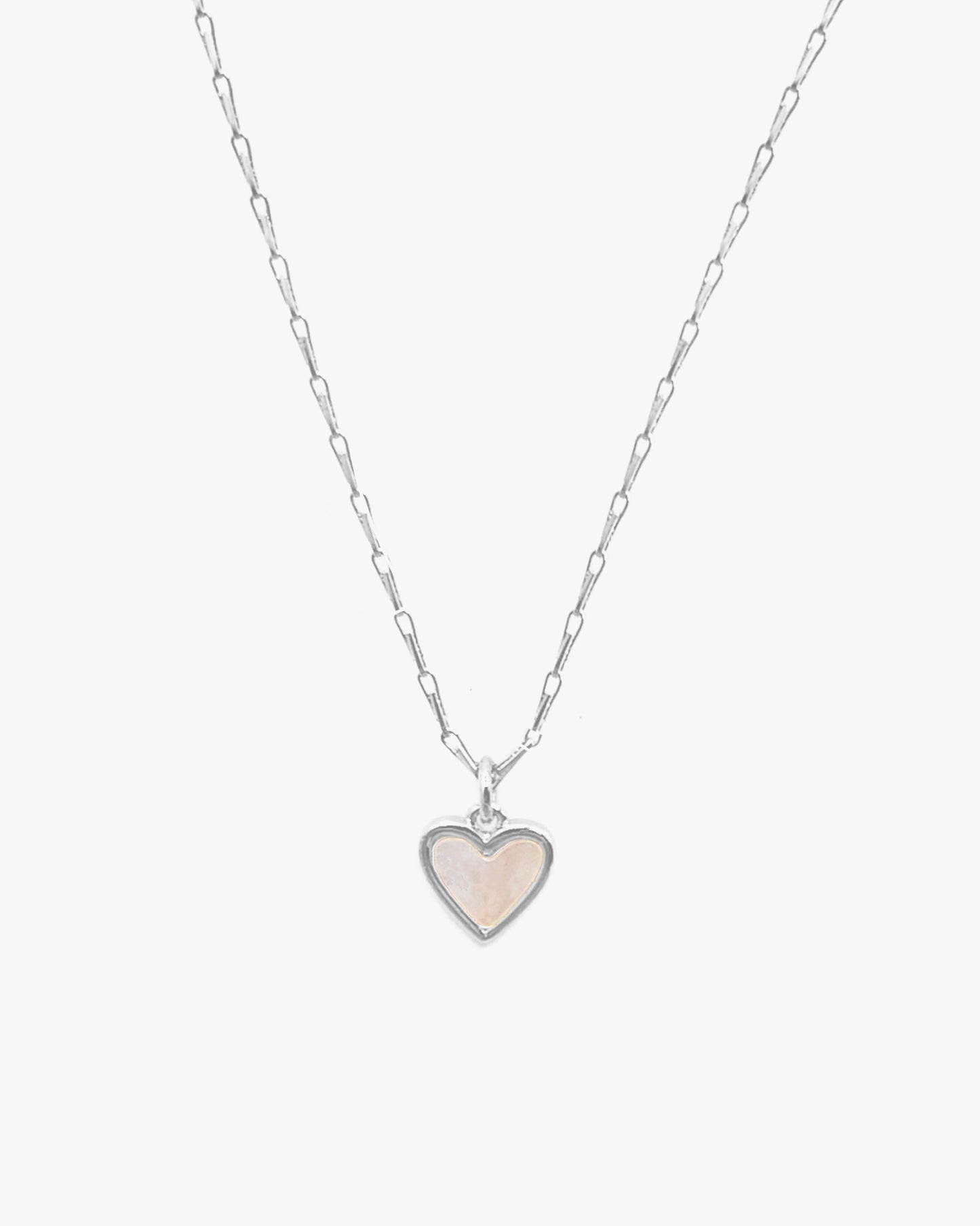 MOP INLAY HEART NECKLACE