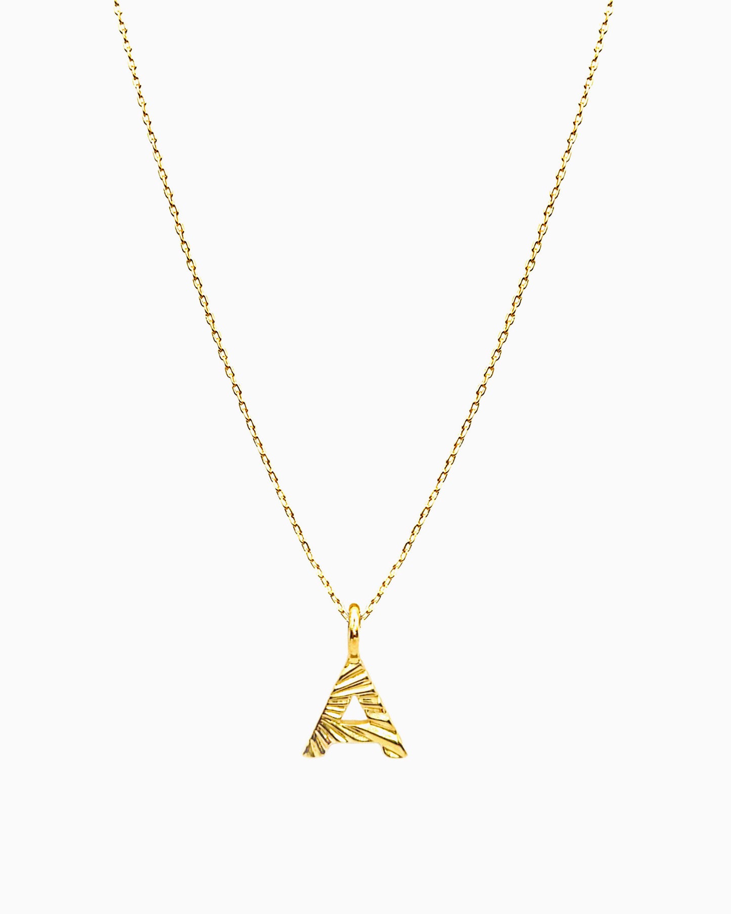 BUNBURST INITIAL PENDANT NECKLACE