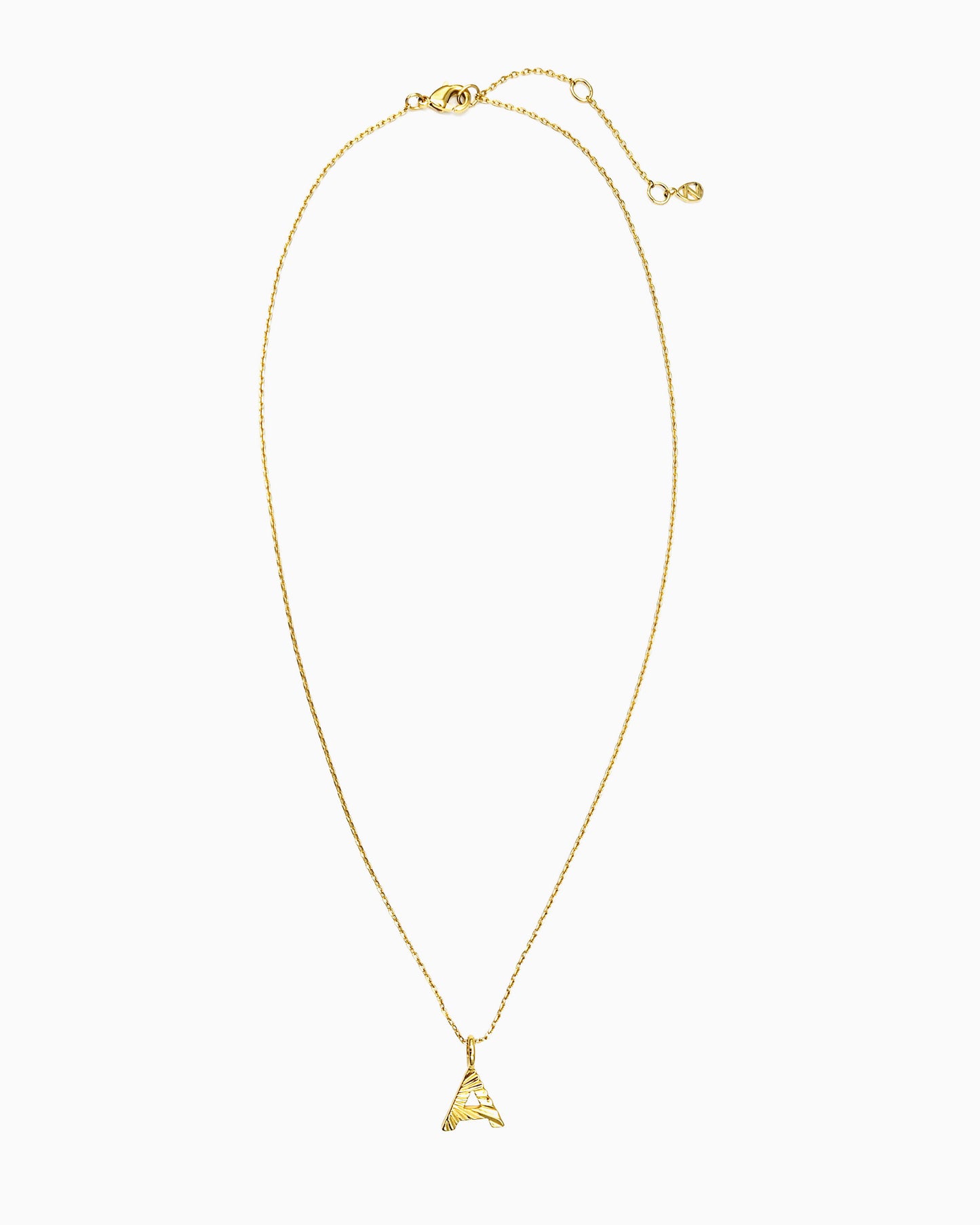 BUNBURST INITIAL PENDANT NECKLACE