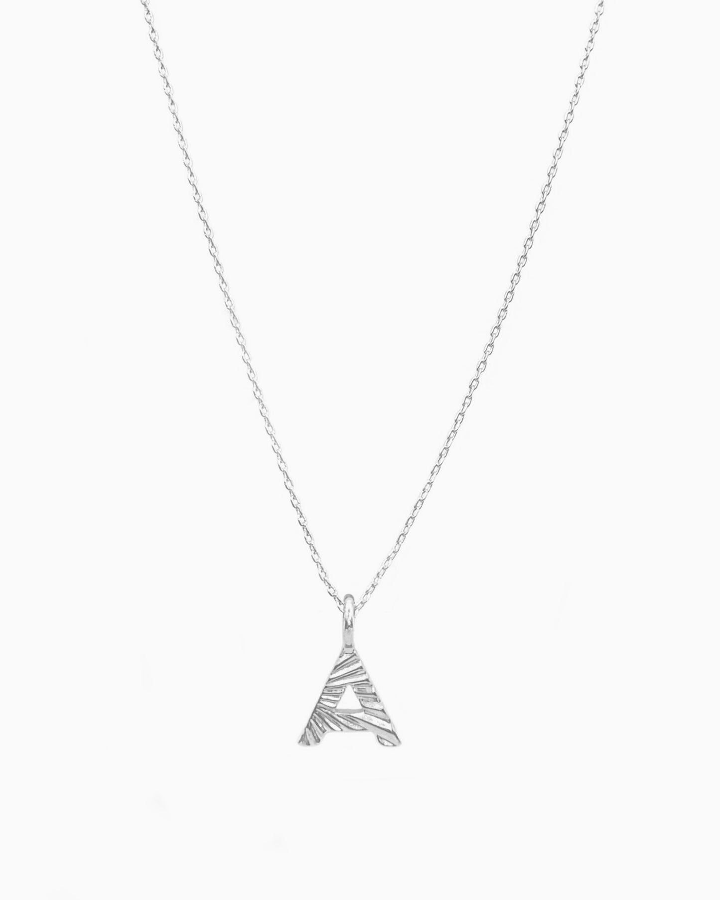 BUNBURST INITIAL PENDANT NECKLACE