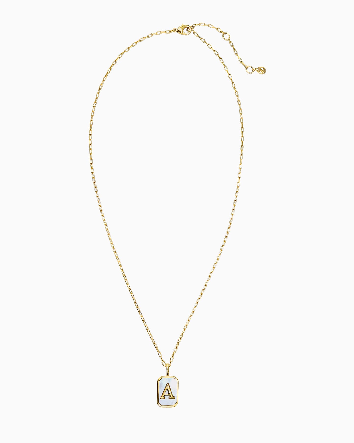 MOP INITIAL NECKLACE