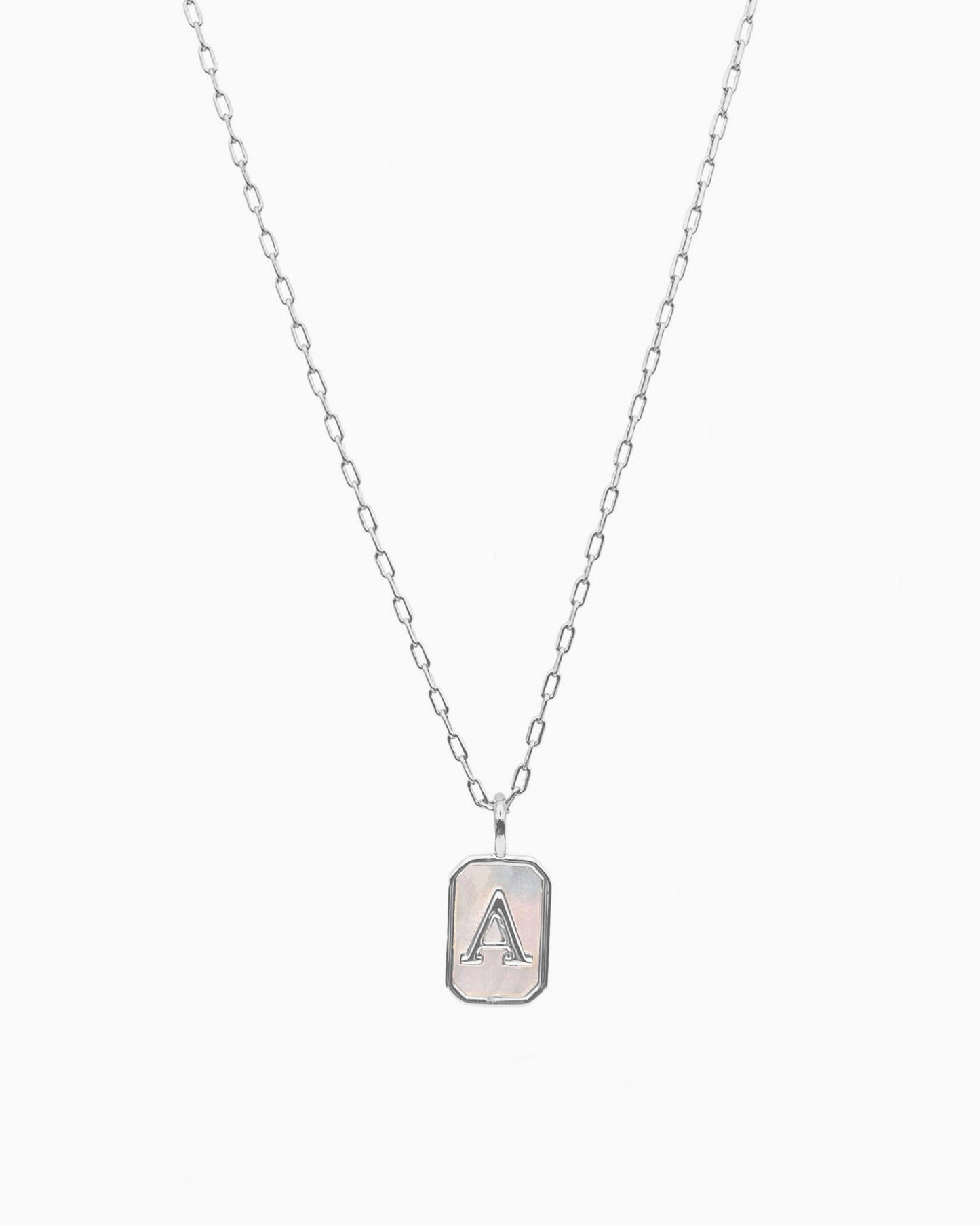 MOP INITIAL NECKLACE