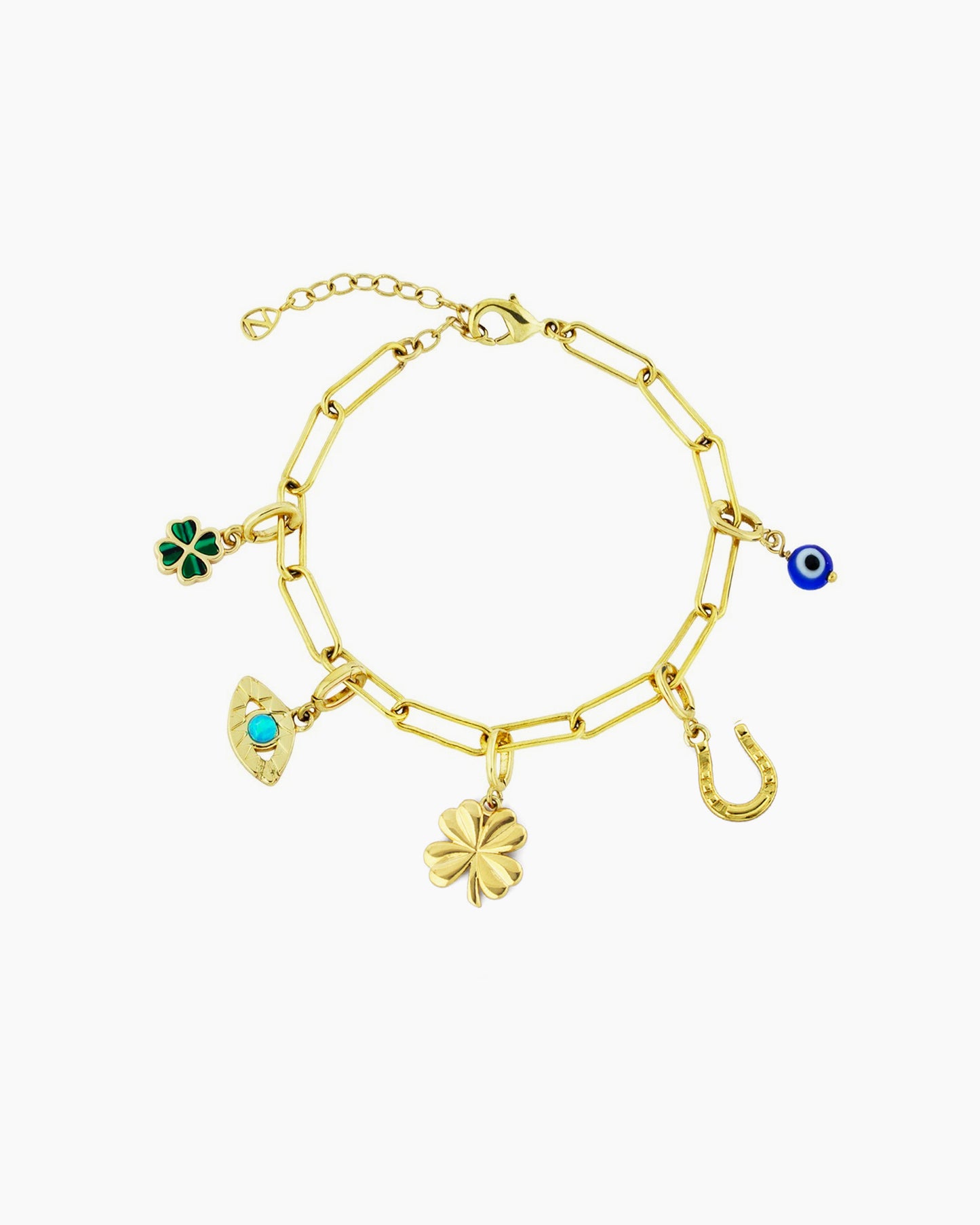 GOOD LUCK CLIP-ON CHARM BRACELET