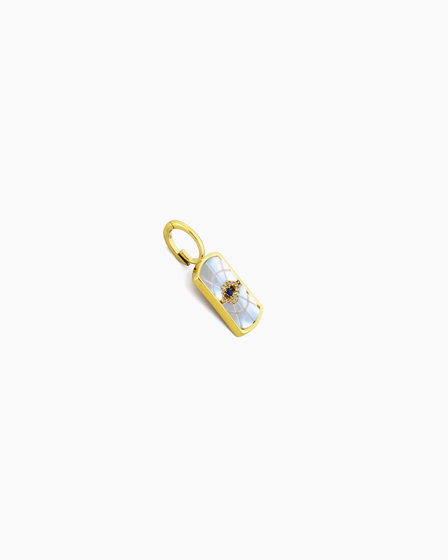 MOP Inlay Evil Eye Clip-On Charm