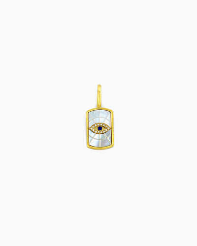 MOP Inlay Evil Eye Clip-On Charm
