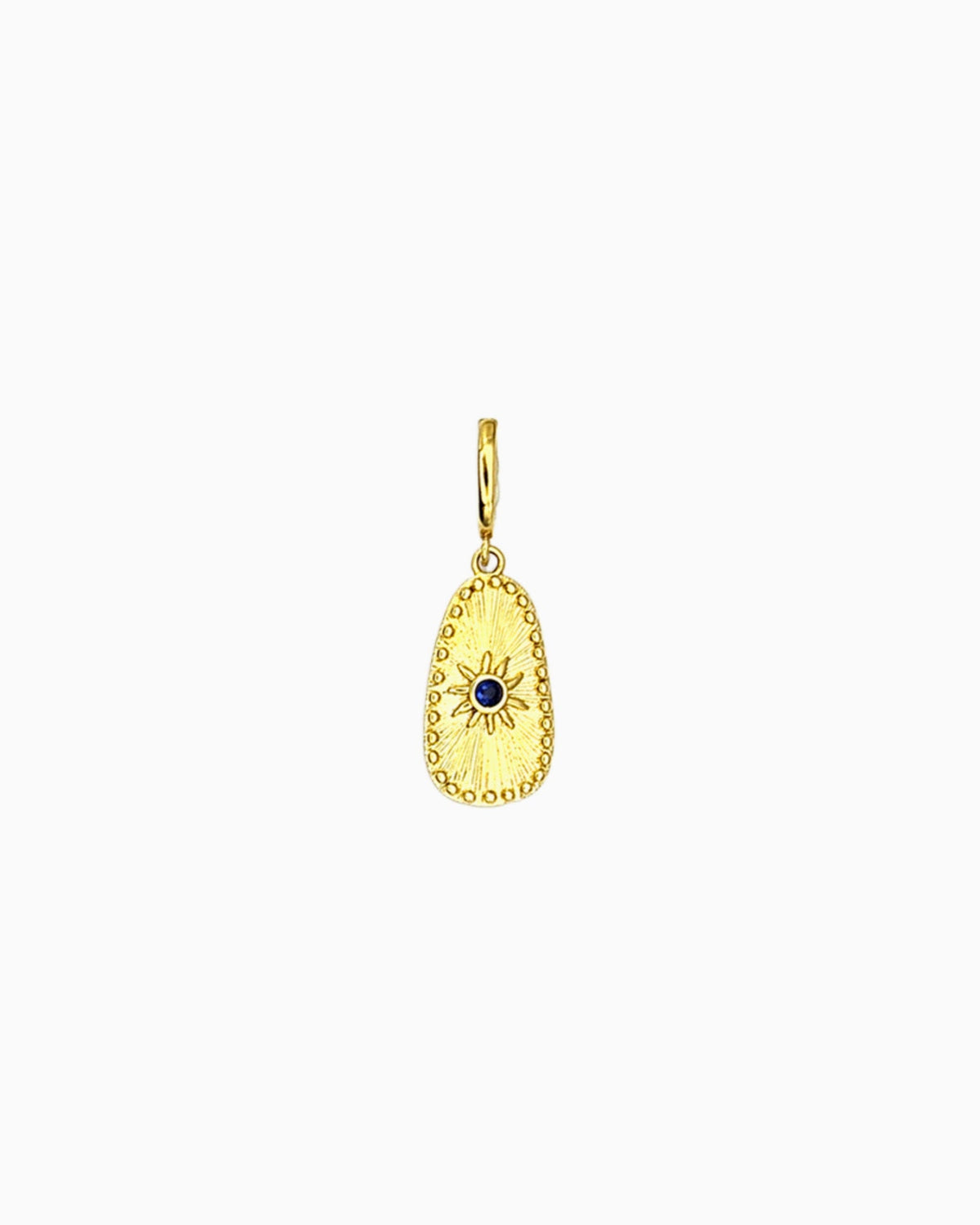 gold pvd plated clip-on midnight sun charm