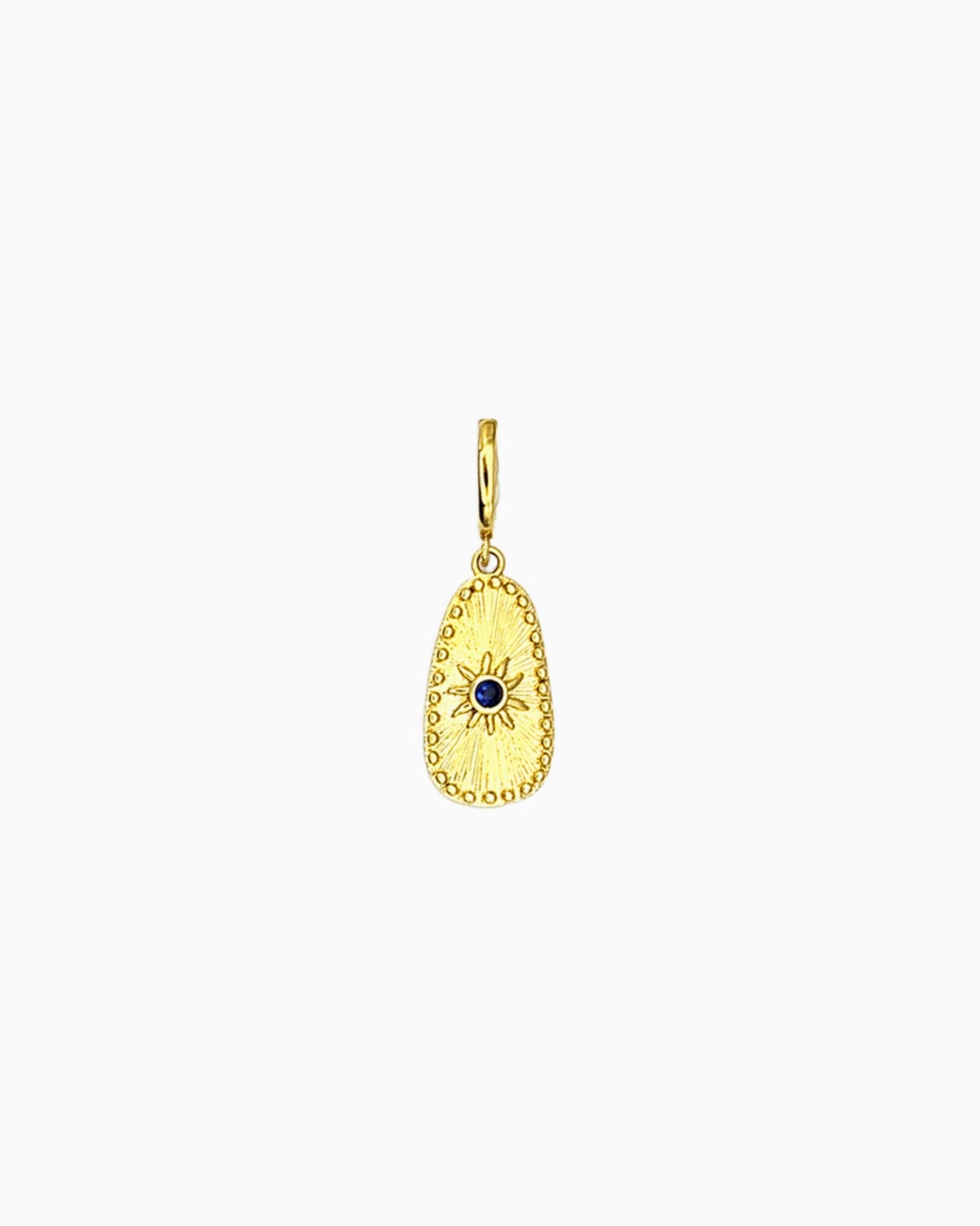 gold pvd plated clip-on midnight sun charm