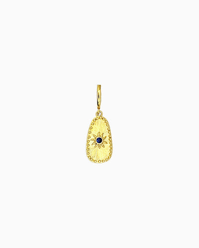 gold pvd plated clip-on midnight sun charm