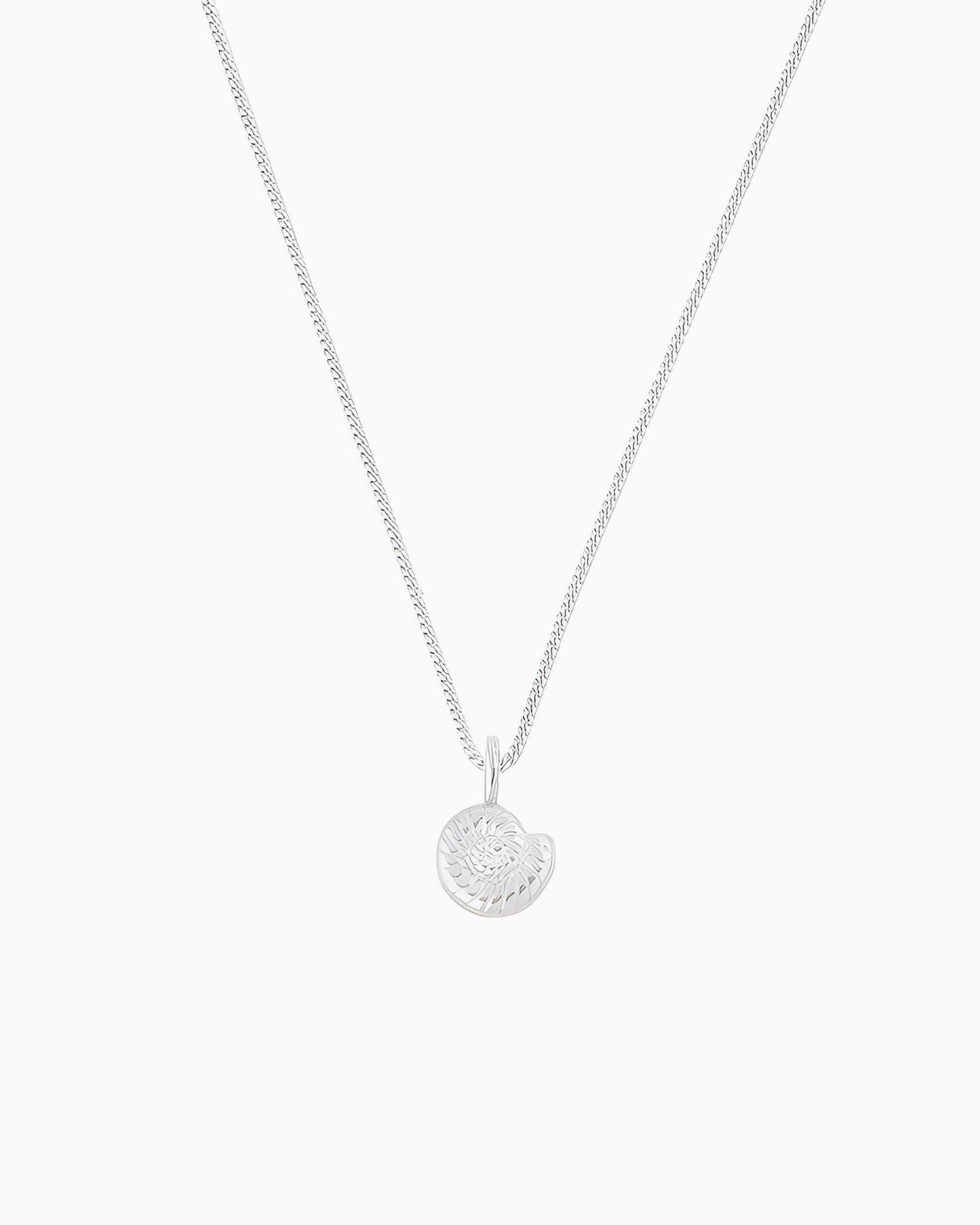 PEACH CORAL NAUTILUS NECKLACE
