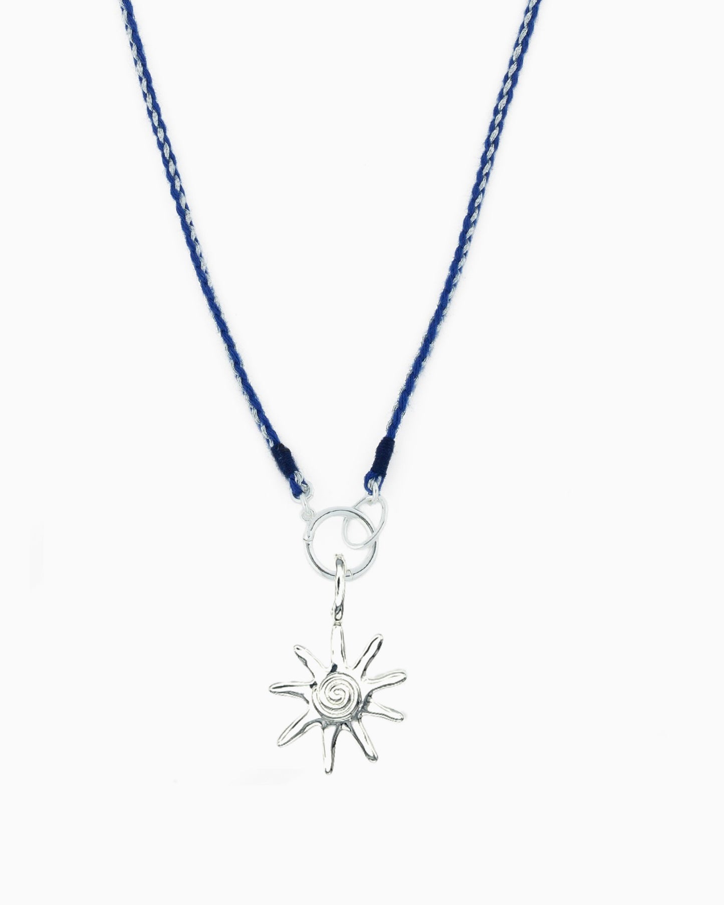 SUNRAY CORD CHARM HOLDER NECKLACE