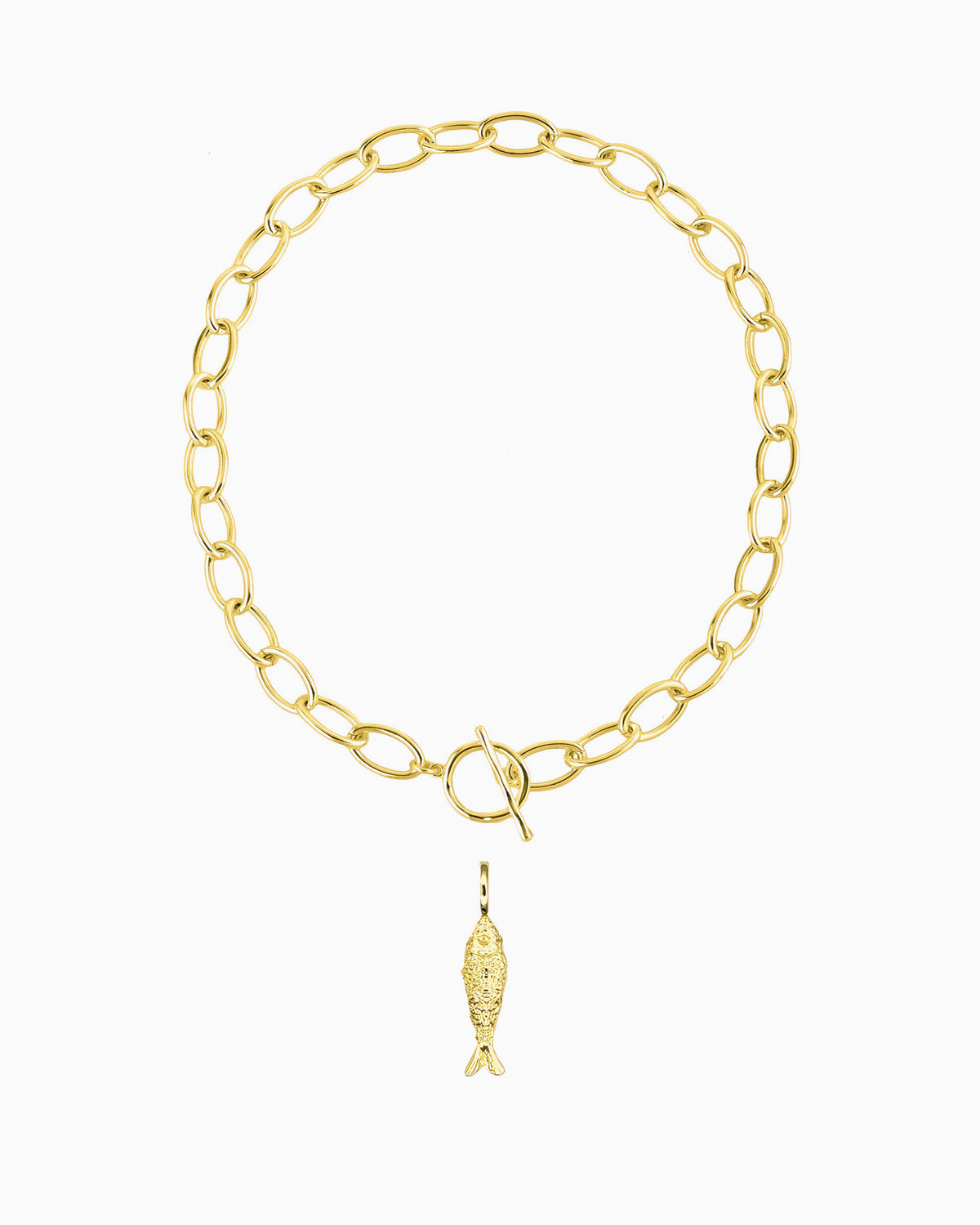 ABUNDANCE FISH TOGGLE NECKLACE