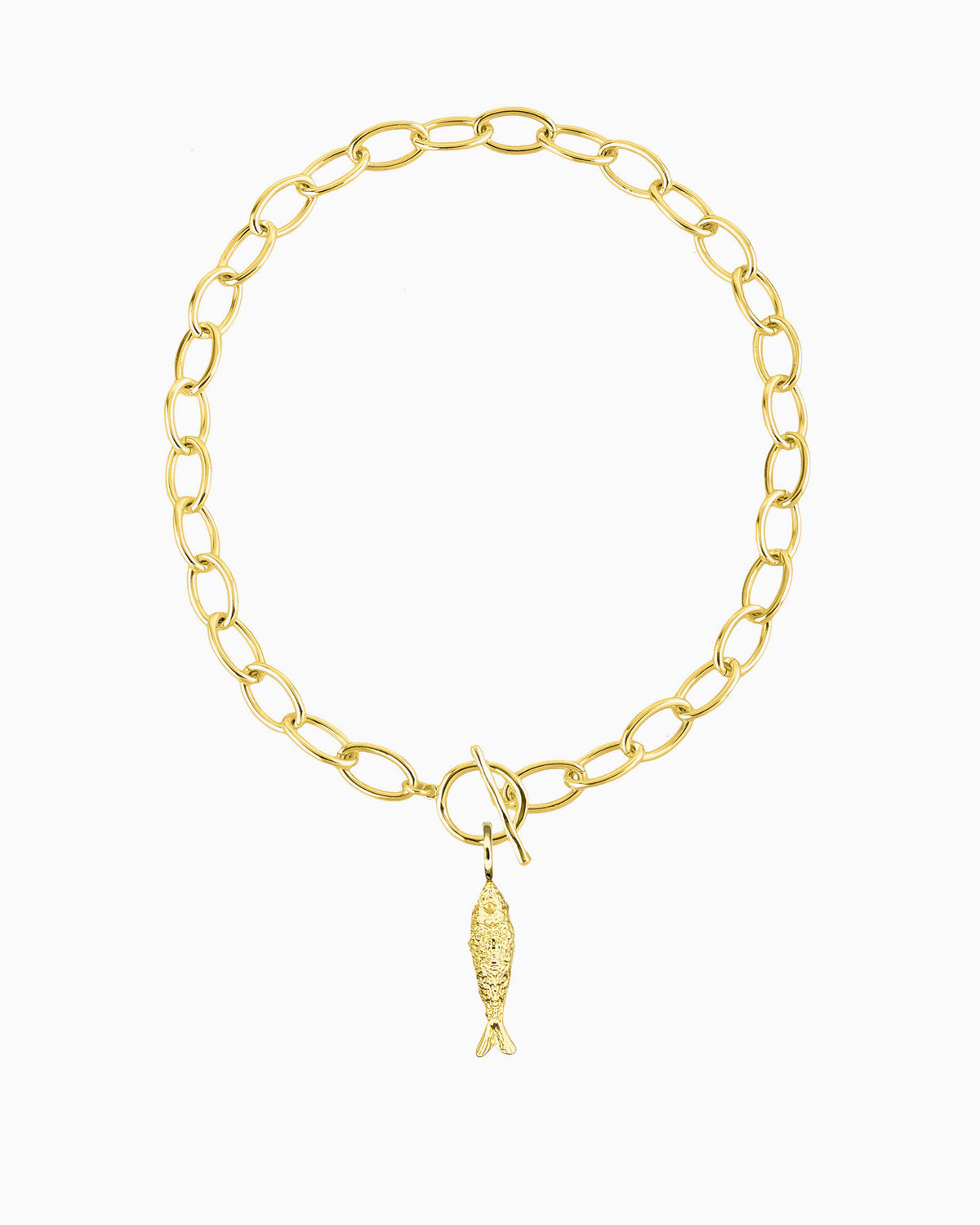 ABUNDANCE FISH TOGGLE NECKLACE