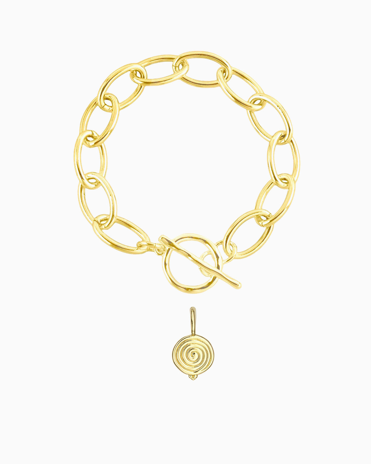 EVOLVING SPIRAL TOGGLE BRACELET