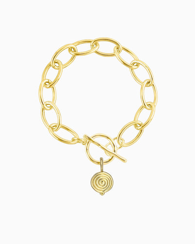 EVOLVING SPIRAL TOGGLE BRACELET