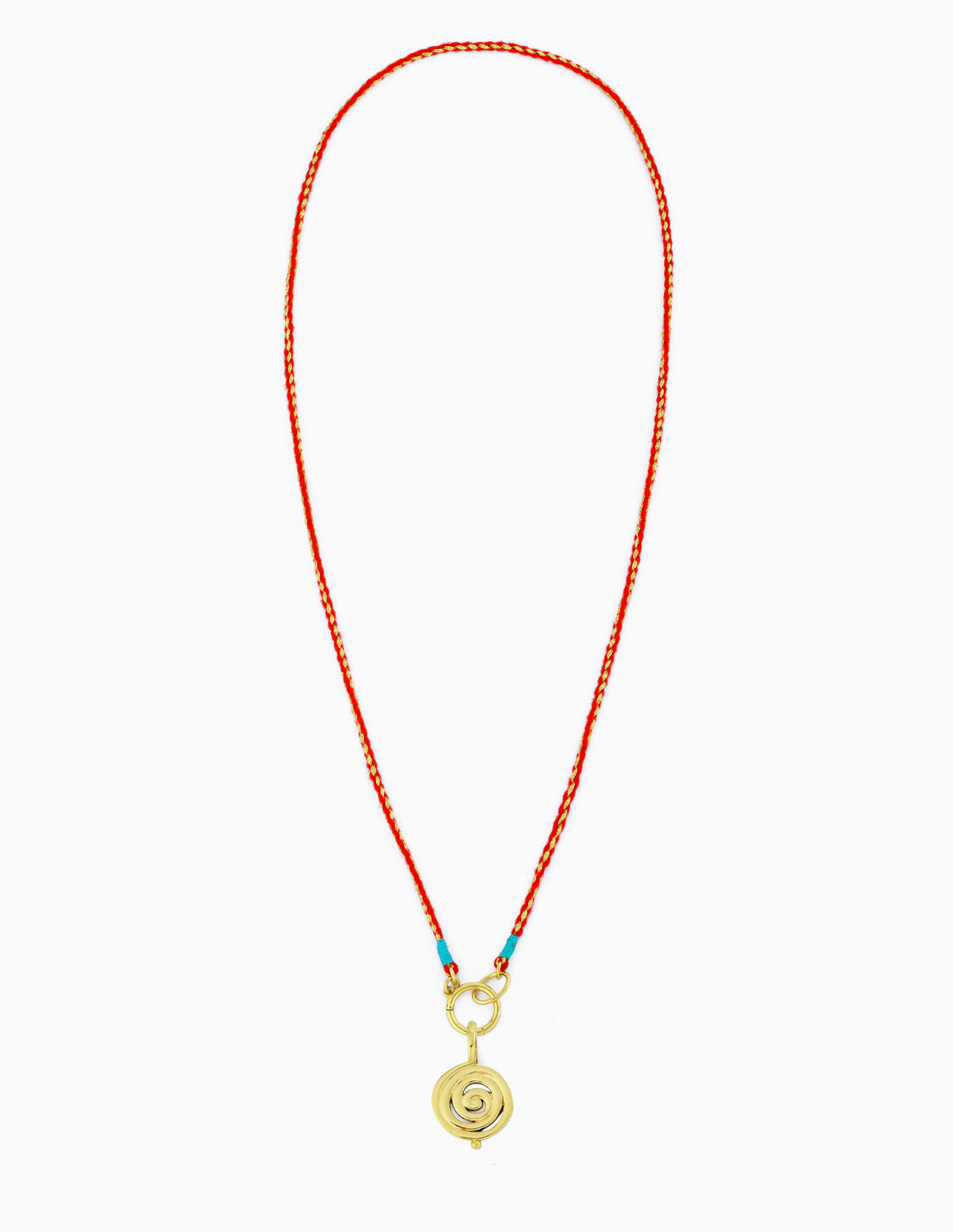 ENDLESS BECOMING SPIRAL CHARM CORD NECKLACE
