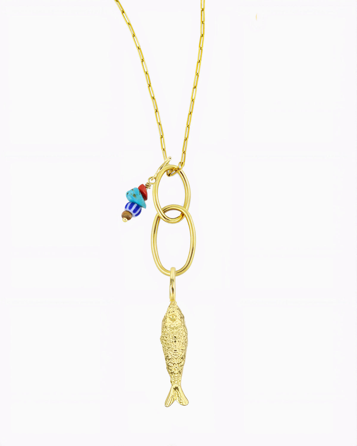 FREE SPIRIT FISH CHARM NECKLACE
