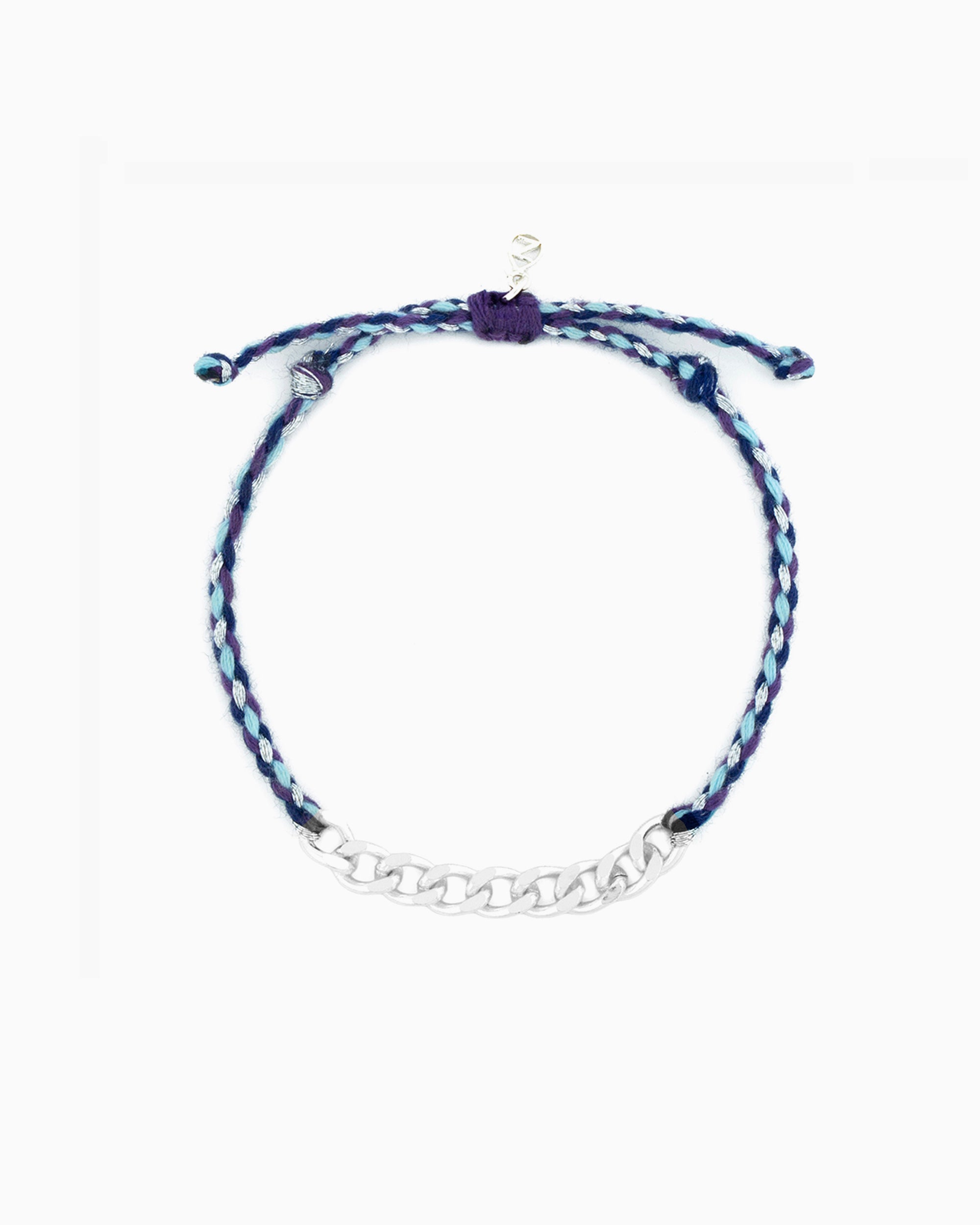 Hand-braided adjustable cord bracelet featuring carefully selected colors, designed for layering or styling with ZoHaYo Clip-On Charms.