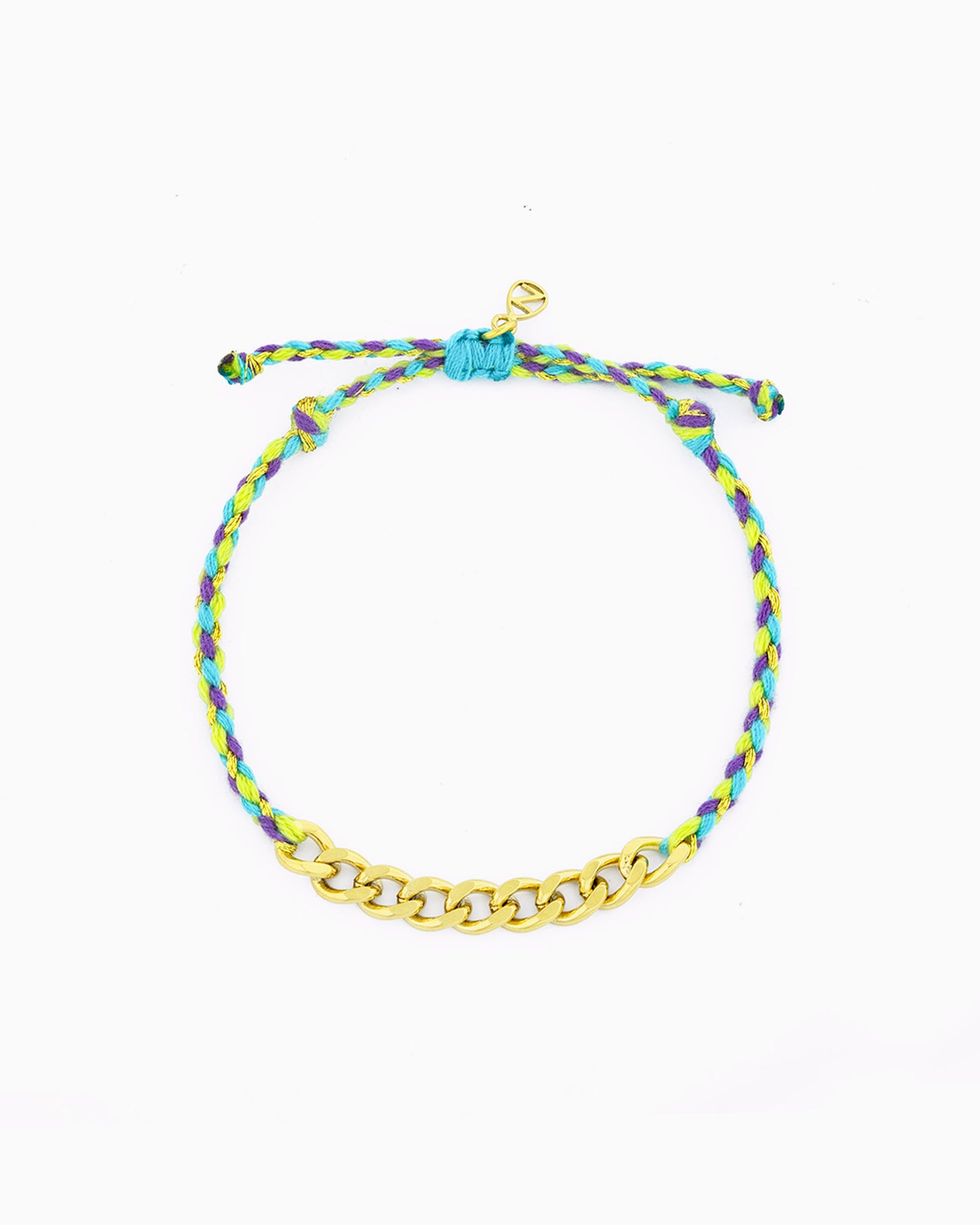 Hand-braided adjustable cord bracelet featuring carefully selected colors, designed for layering or styling with ZoHaYo Clip-On Charms.
