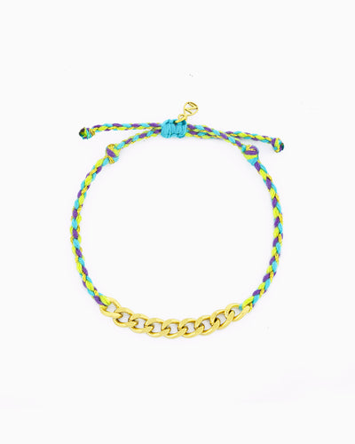 Hand-braided adjustable cord bracelet featuring carefully selected colors, designed for layering or styling with ZoHaYo Clip-On Charms.