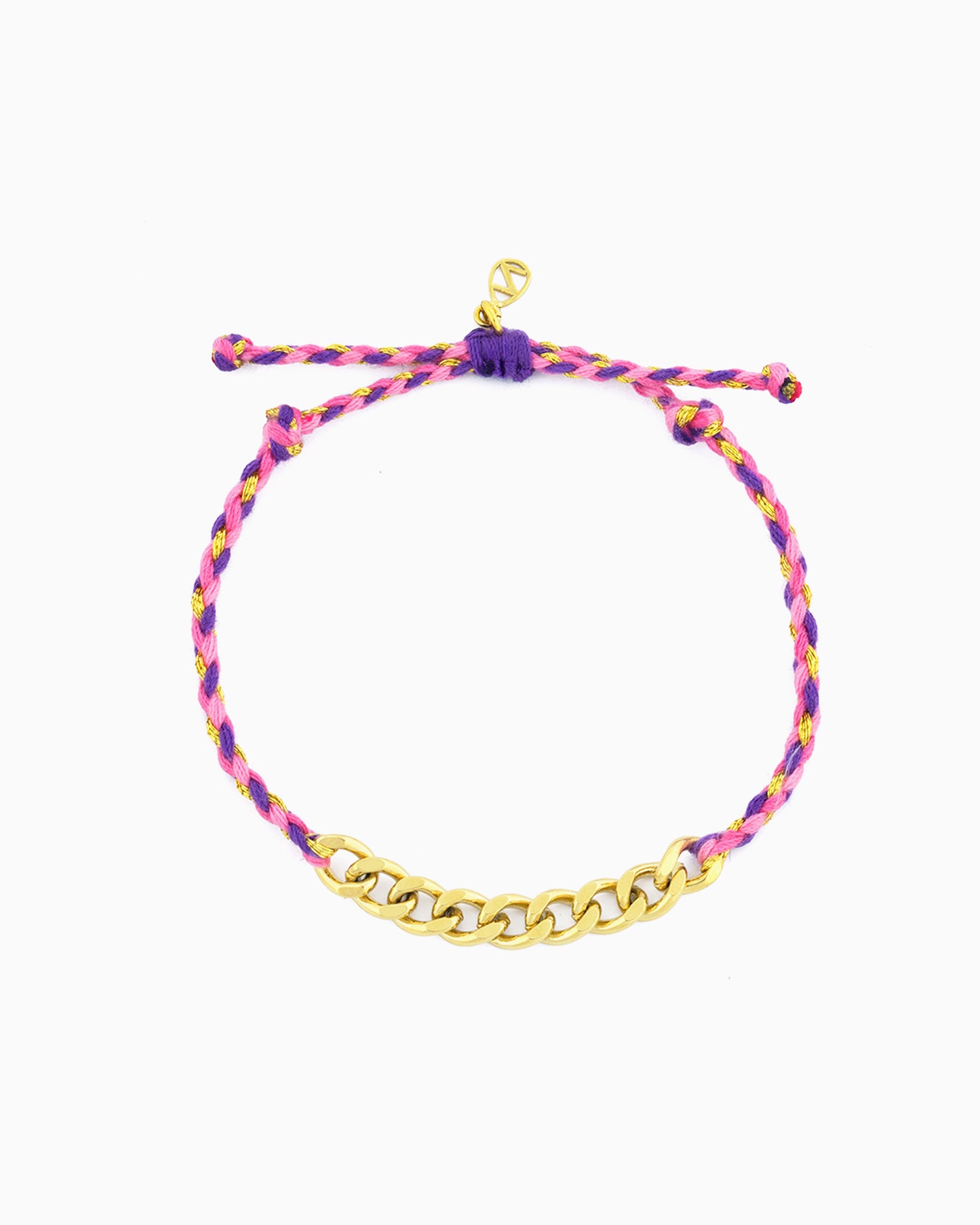 Hand-braided adjustable cord bracelet featuring carefully selected colors, designed for layering or styling with ZoHaYo Clip-On Charms.