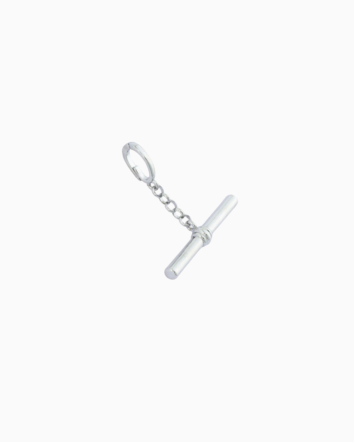 T BAR CLIP-ON CHARM-Platinum