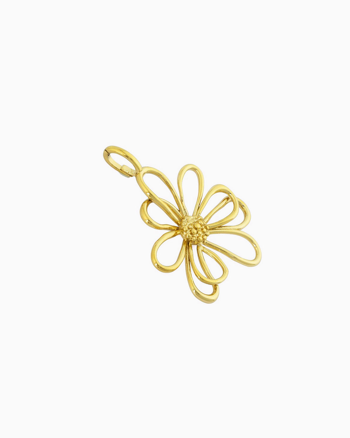 FLOWER CLIP-ON CHARM-Gold