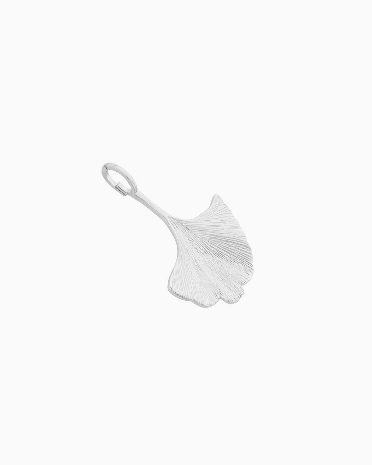 GINKGO CLIP-ON CHARM-Platinum