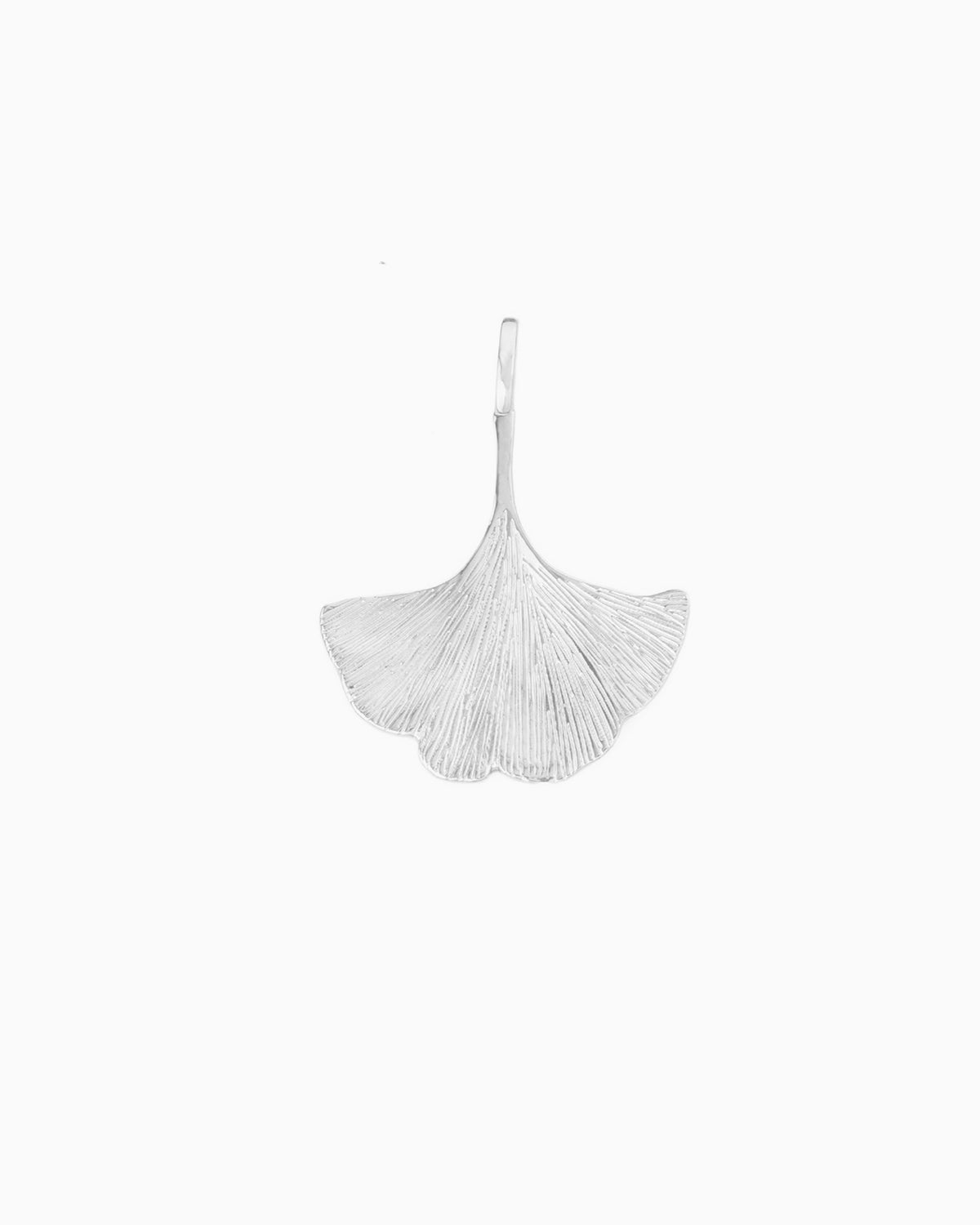 GINKGO CLIP-ON CHARM-Platinum