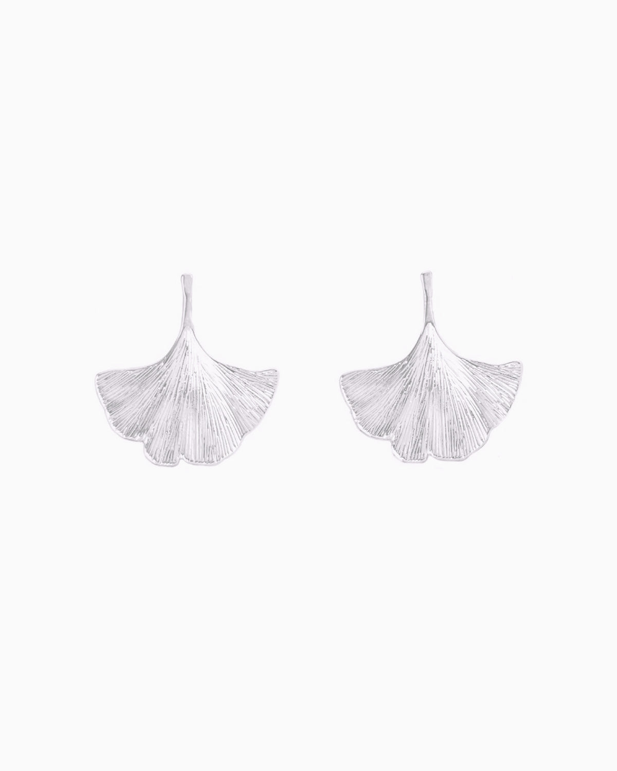 GINKGO EARRINGS-Platinum