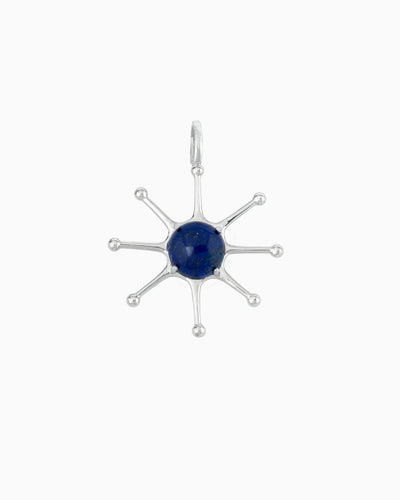 GEMSTONE SUN CLIP-ON CHARM-Lapis Lazuli