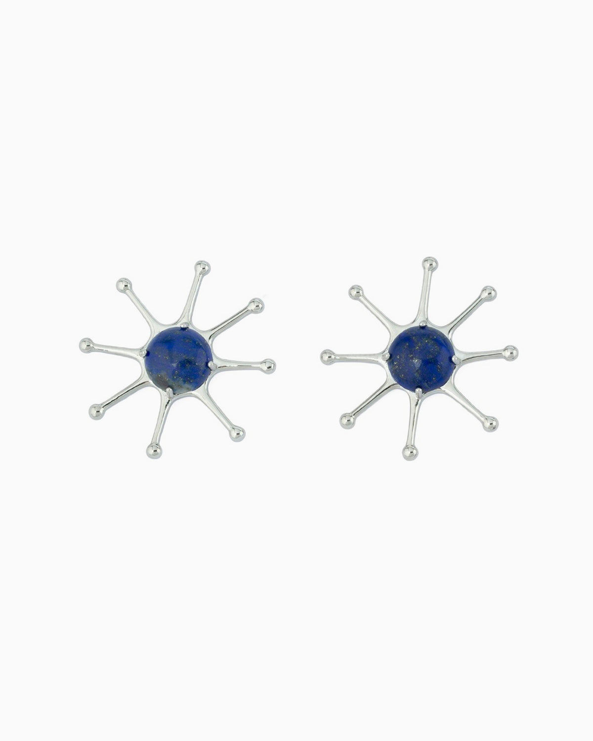 GEMSTONE SUN EARRINGS-Lapis Lazuli