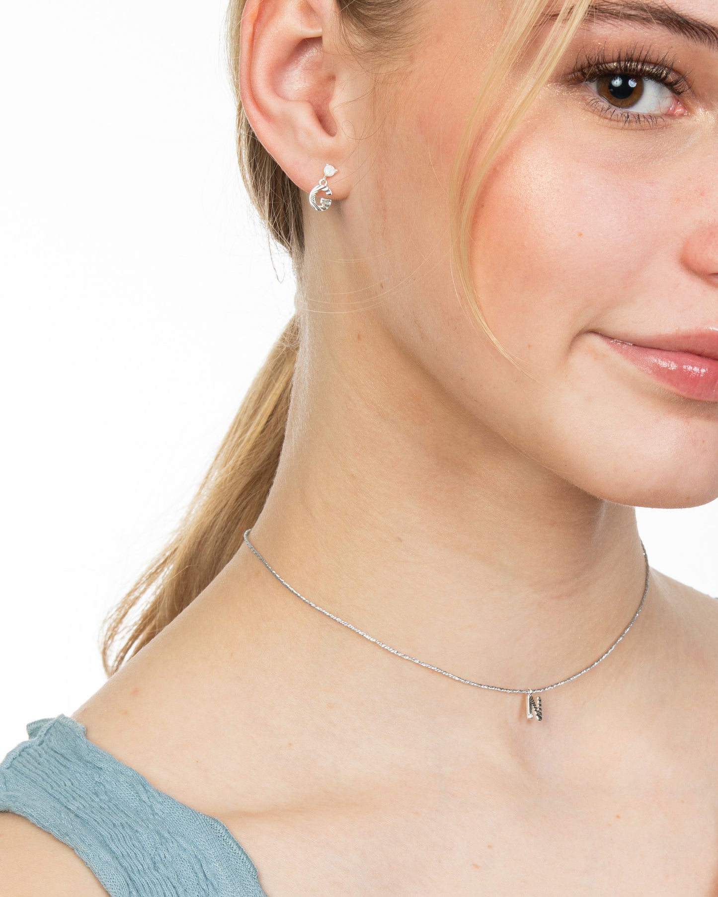TINY INITIAL CHOKER NECKLACE