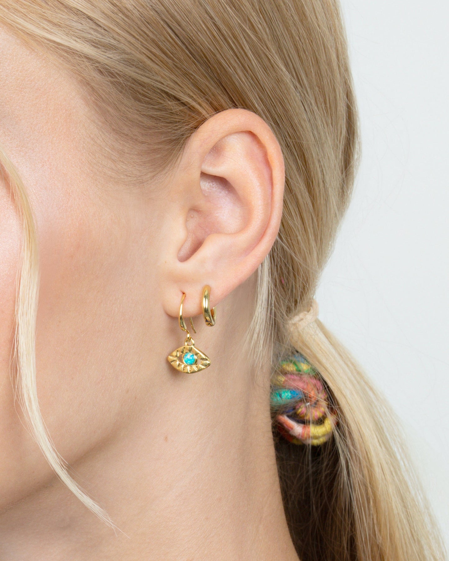 EVIL EYE DROP EARRINGS