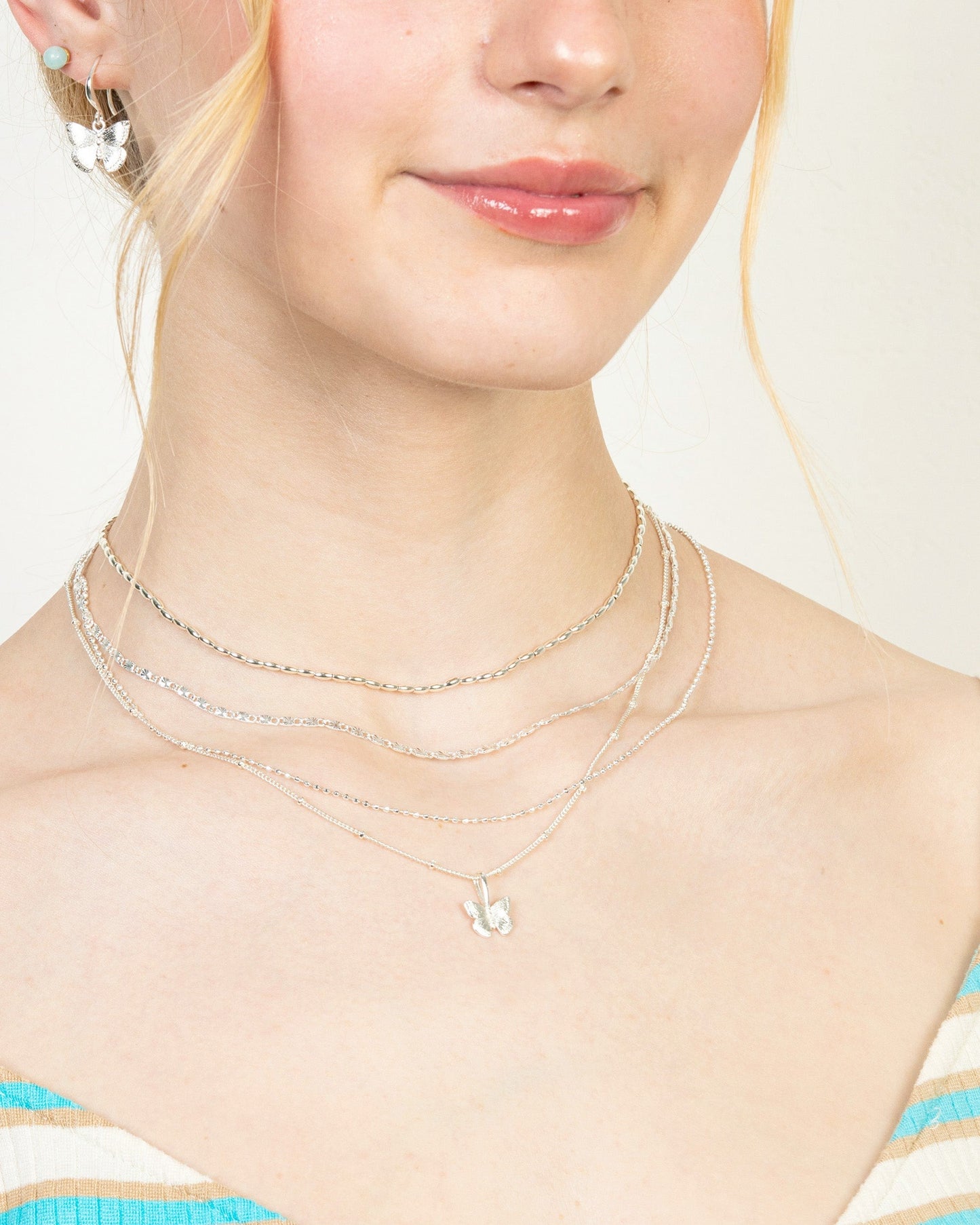BUTTERFLY CHARM NECKLACE