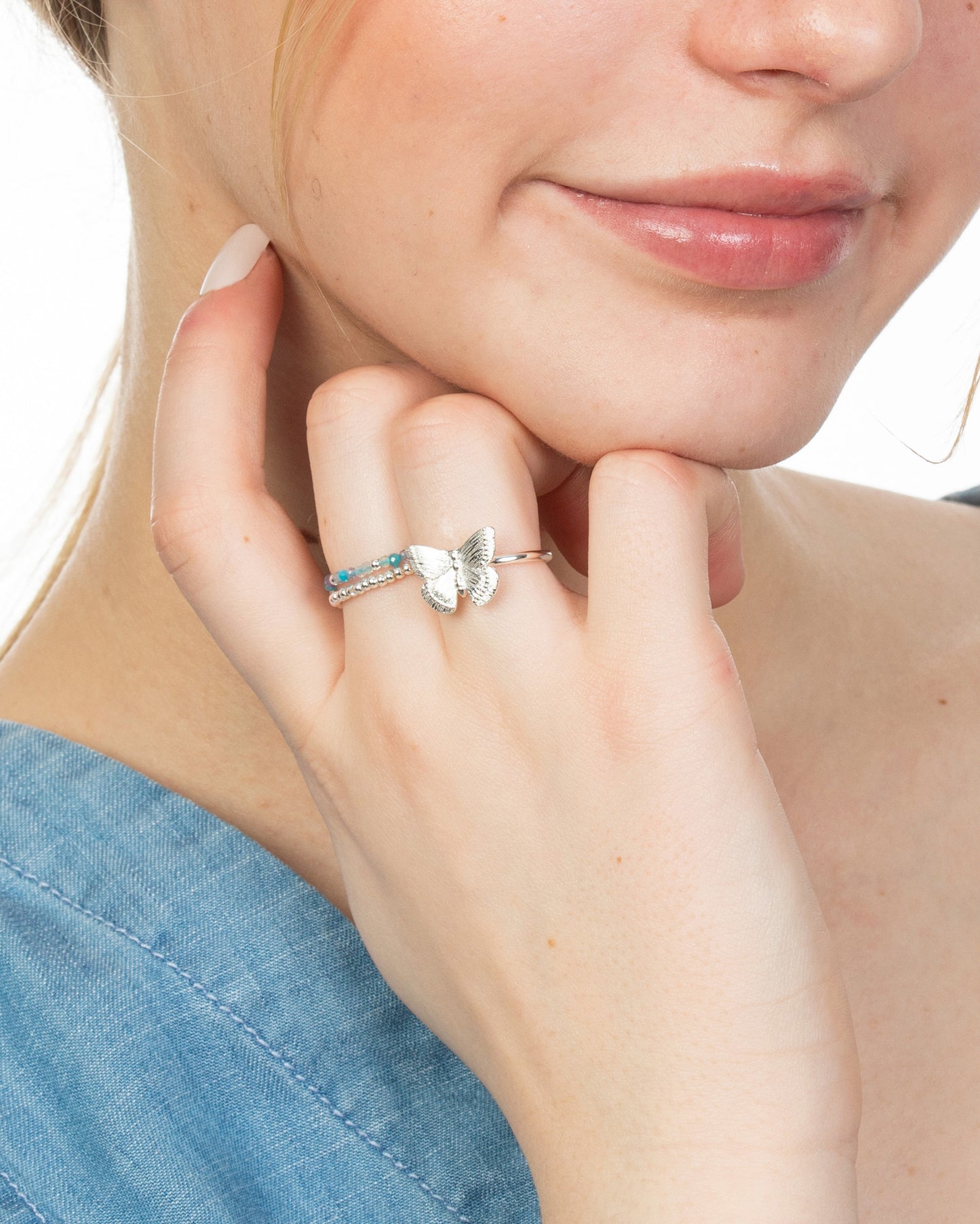BUTTERFLY ADJUSTABLE RING