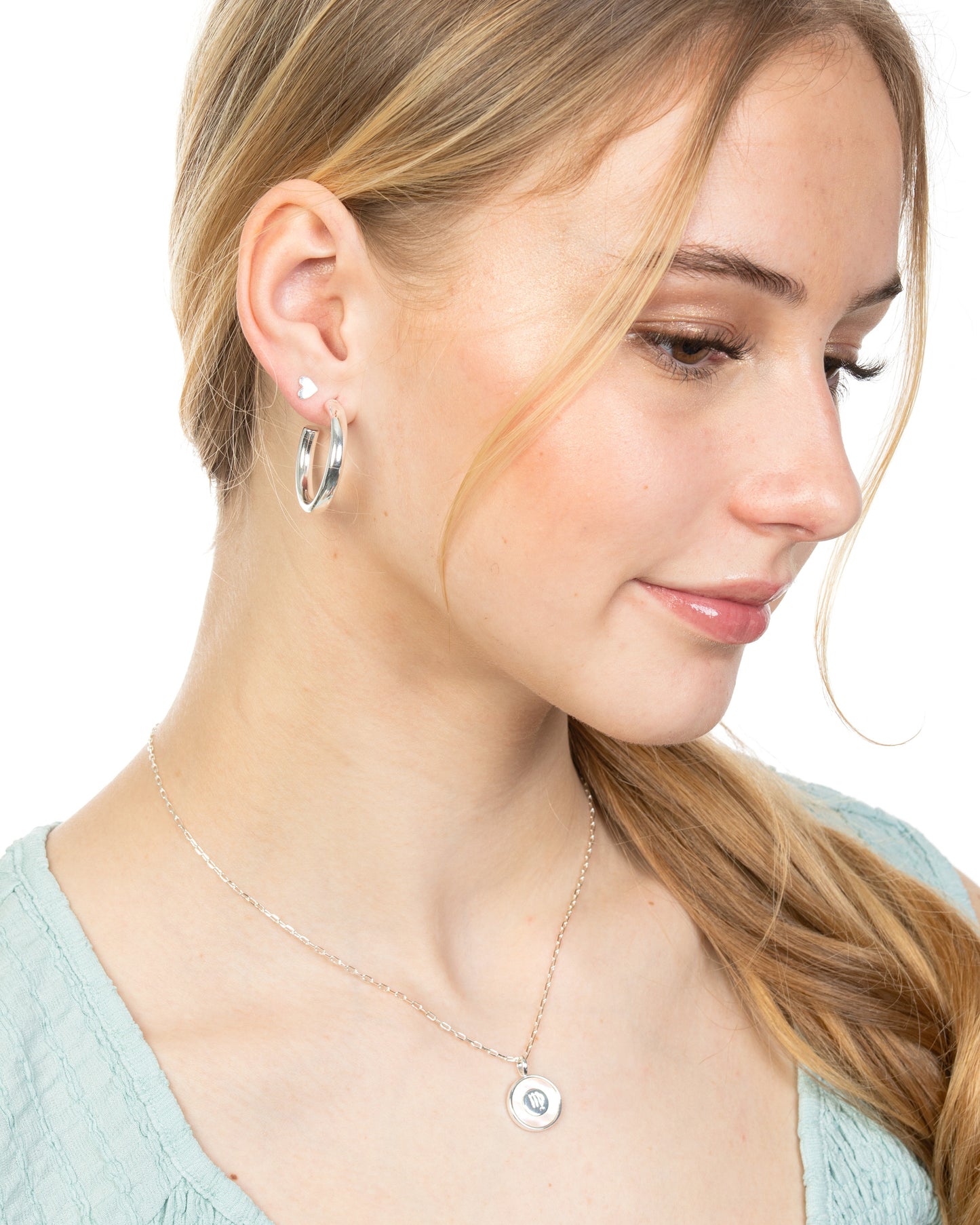 LARGE HOLLOW HOOP EARRINGS