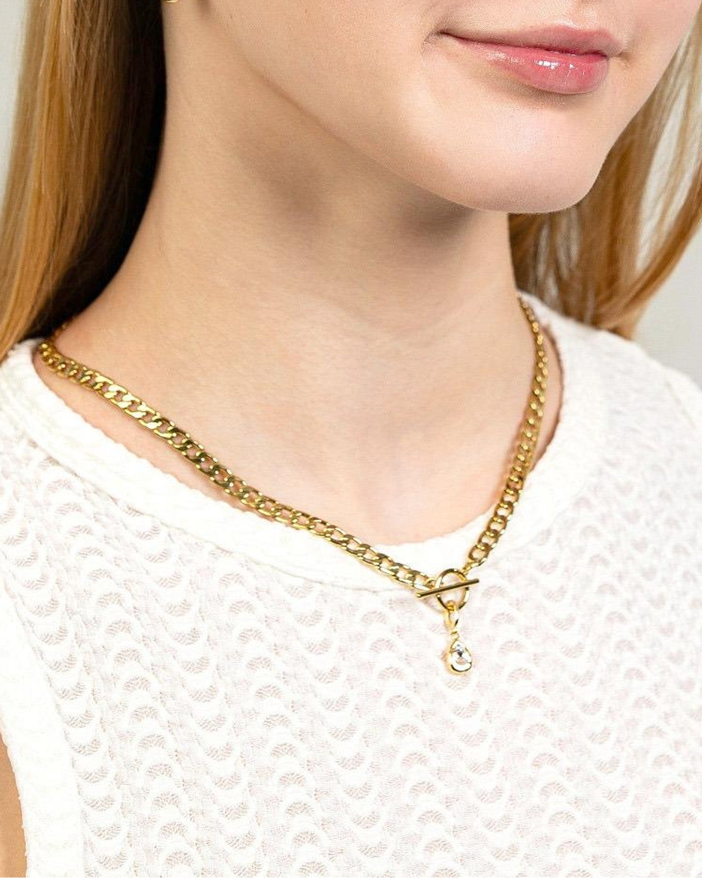 MOLTEN TEARDROP CRYSTAL CLIP-ON CHARM